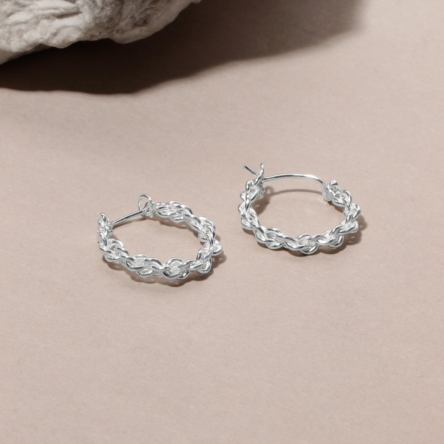 925 Solid Sterling Silver Round Hoop Earrings For Best Gifts