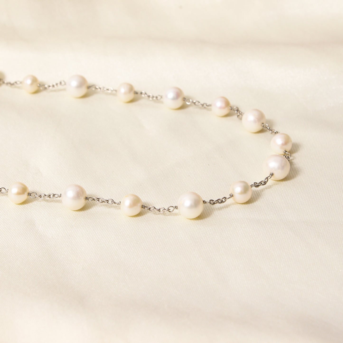 Elegant Natural Pearl Endless Necklace – Timeless Freshwater Gemstone Strand for Effortless Style
