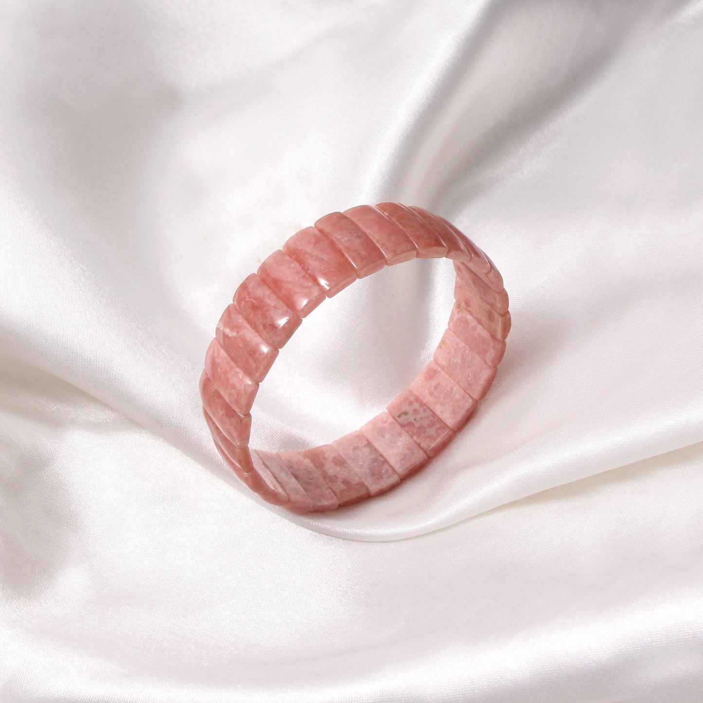 Natural Rhodochrosite Gemstone Bracelet – Natural Pink Healing Crystal for Love, Joy & Emotional Balance