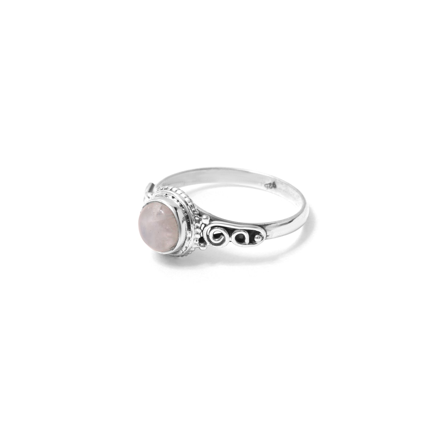 925 Sterling Silver Natural Moonstone Gemstone Ring – Mystical Glow and Timeless Elegance
