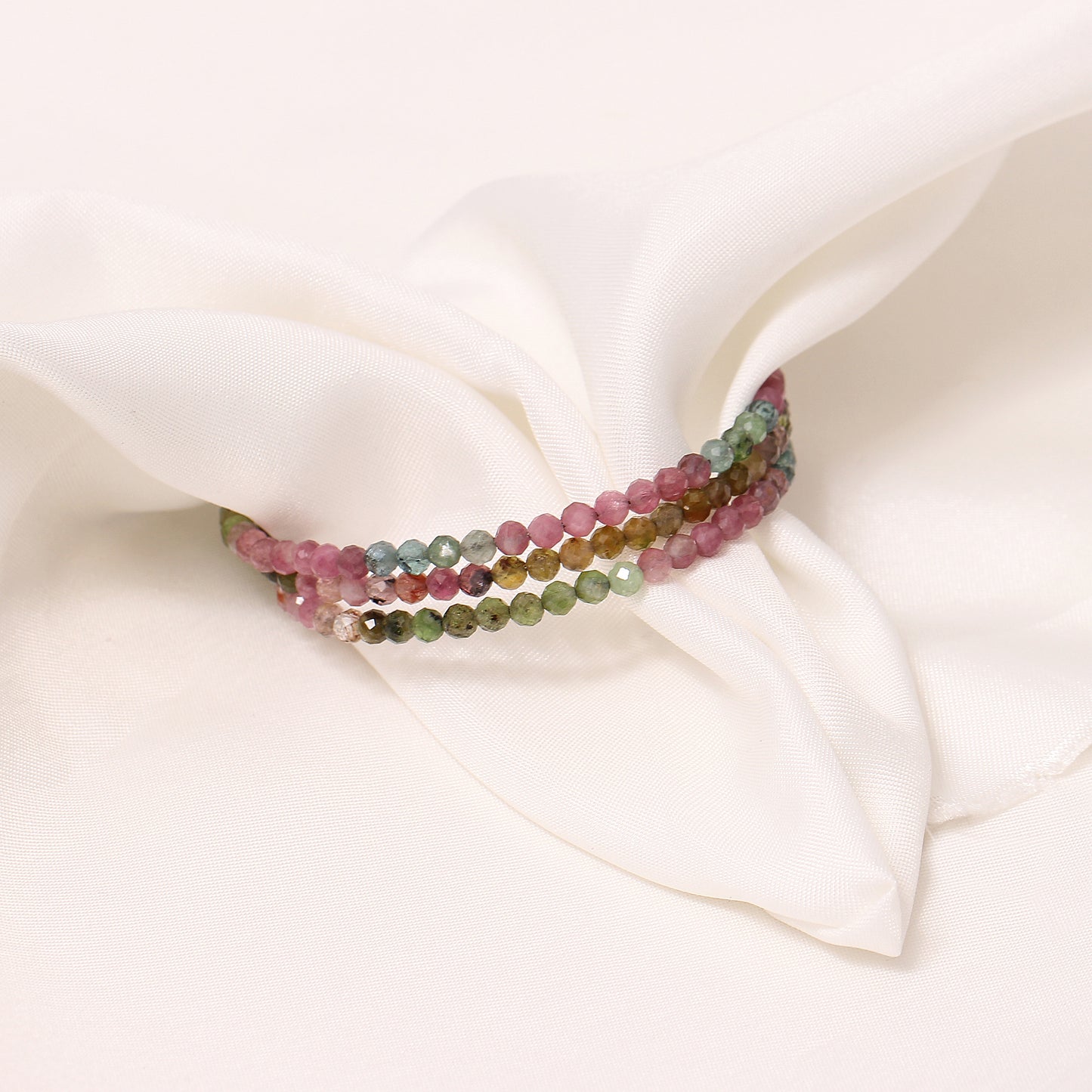 Elegant Natural Multi-Tourmaline Bangle – Balance & Beauty Bangle - Perfect Gift