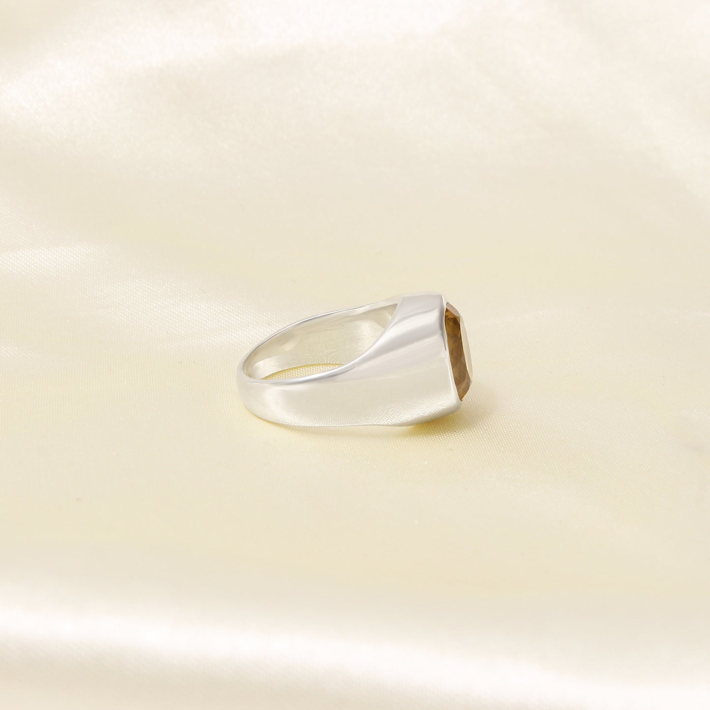 Men's Citrine Gemstone Ring in Sterling Silver – Boost Confidence & Success with Citrine Jewelry