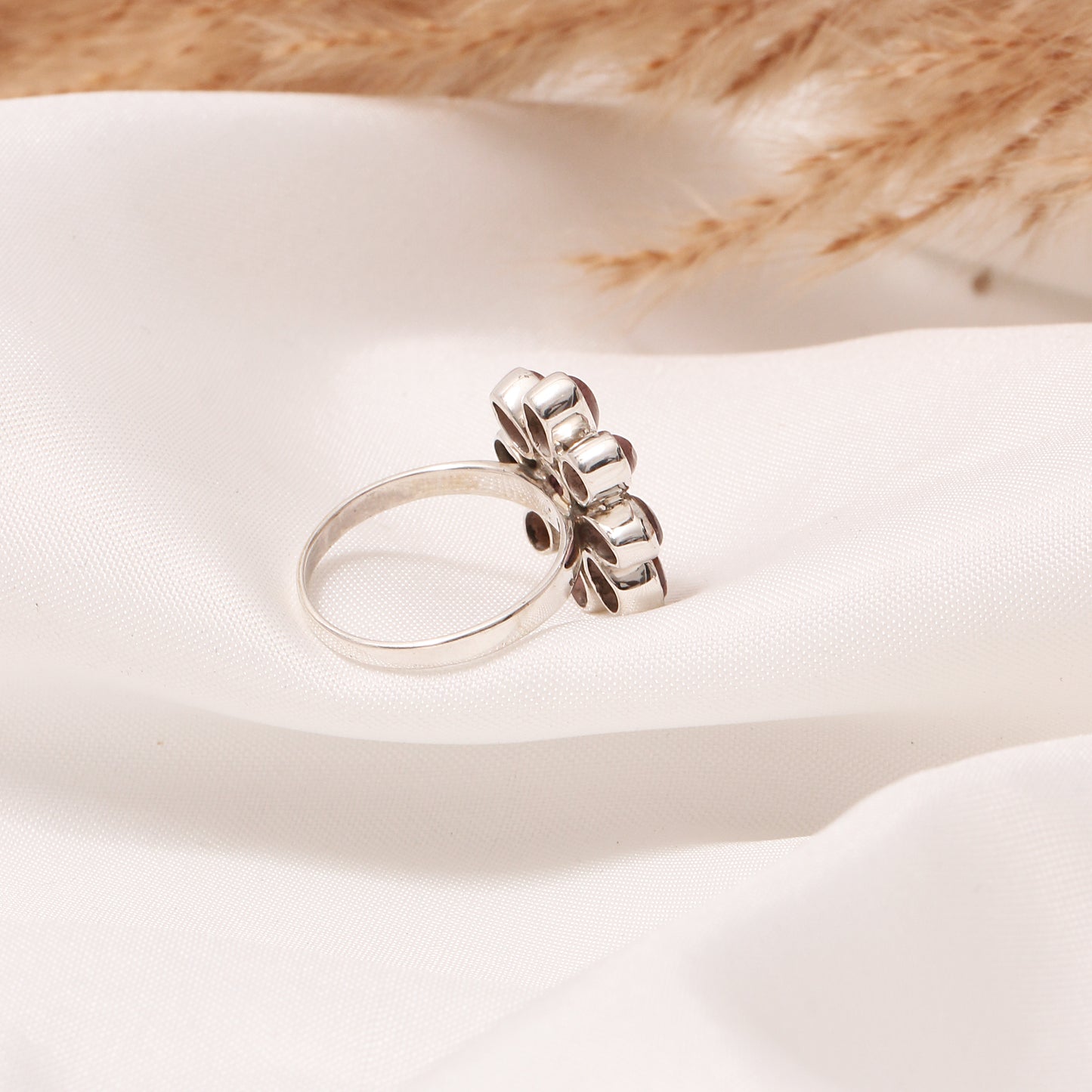 Elegant 925 Sterling Silver Pink Tourmaline Gemstone Ring – Delicate Sparkle for Everyday Glamour