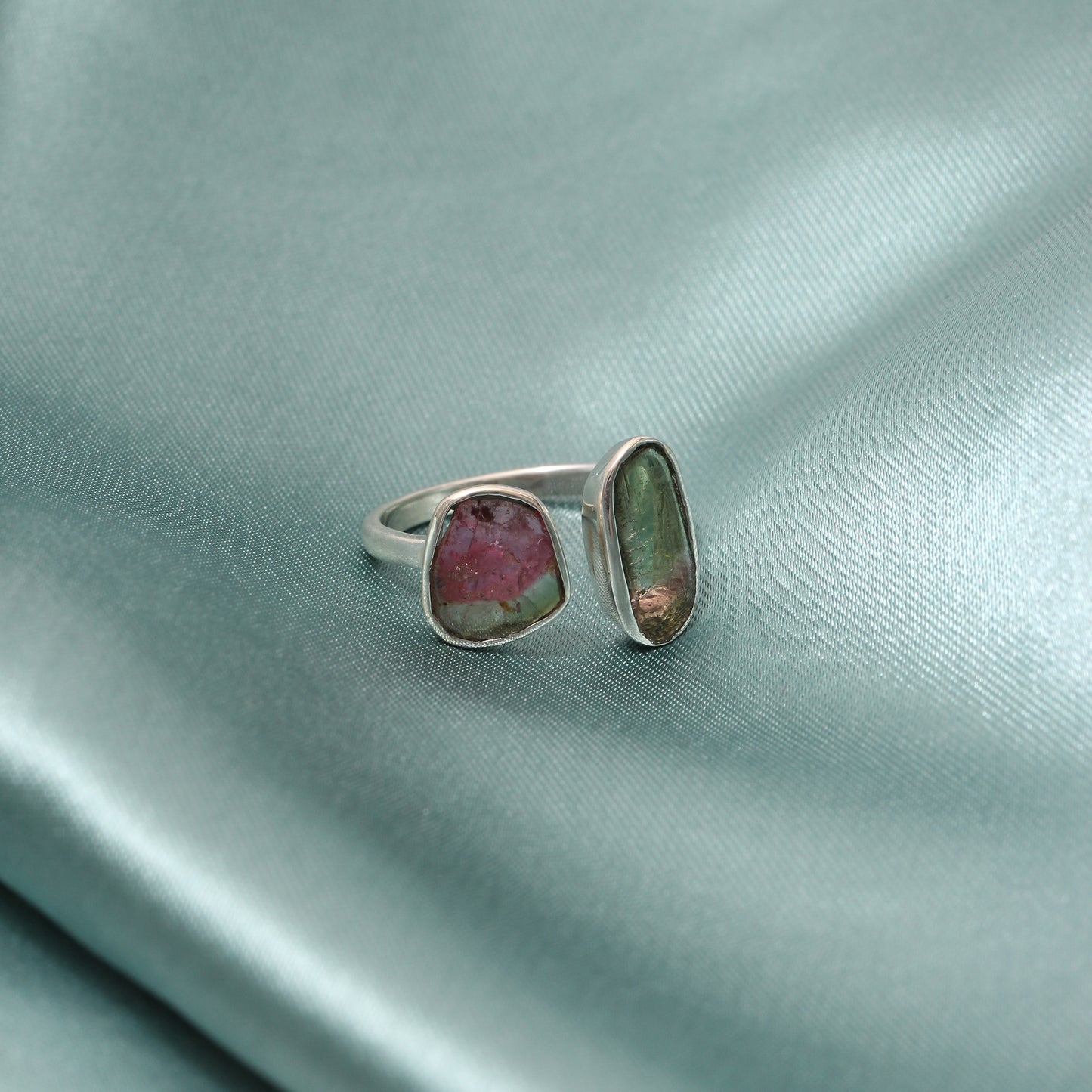 Natural Multi Tourmaline Gemstone Ring – Balance, Creativity & Vibrant Style