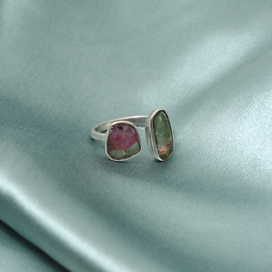 Natural Multi Tourmaline Gemstone Ring – Balance, Creativity & Vibrant Style