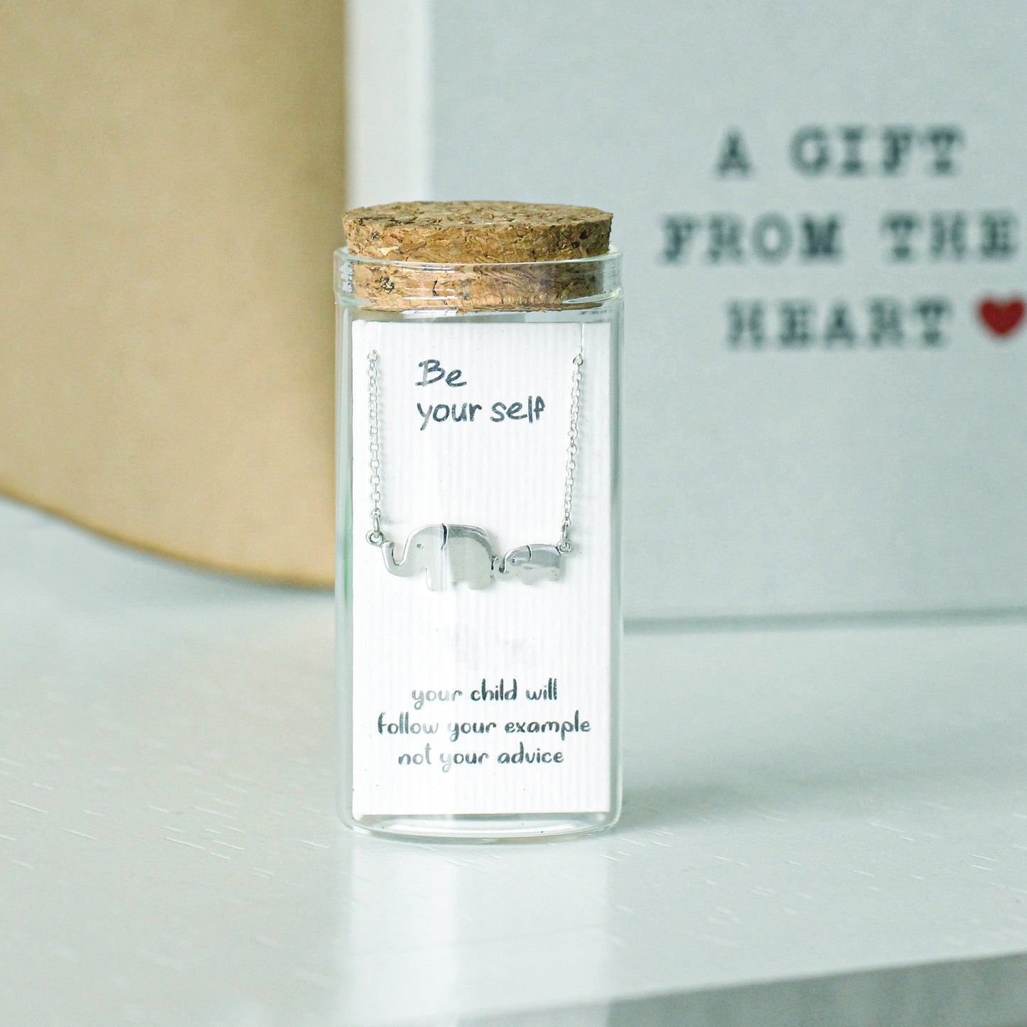 Mother & Baby Elephant Pendant Necklace – Meaningful Gift for Moms, Daughters & New Moms