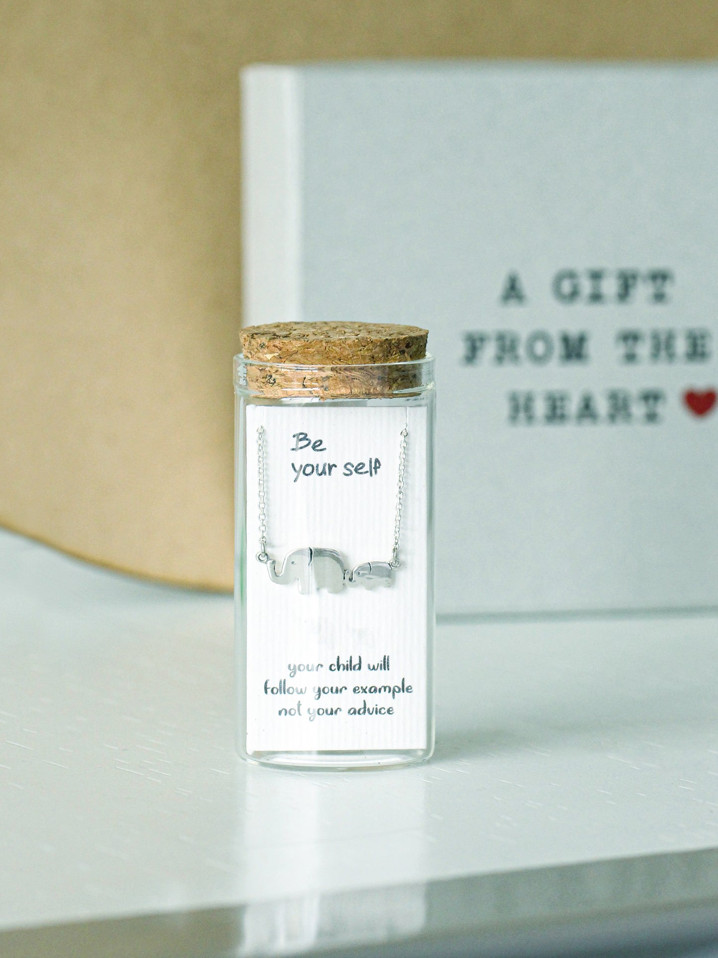 Mother & Baby Elephant Pendant Necklace – Meaningful Gift for Moms, Daughters & New Moms