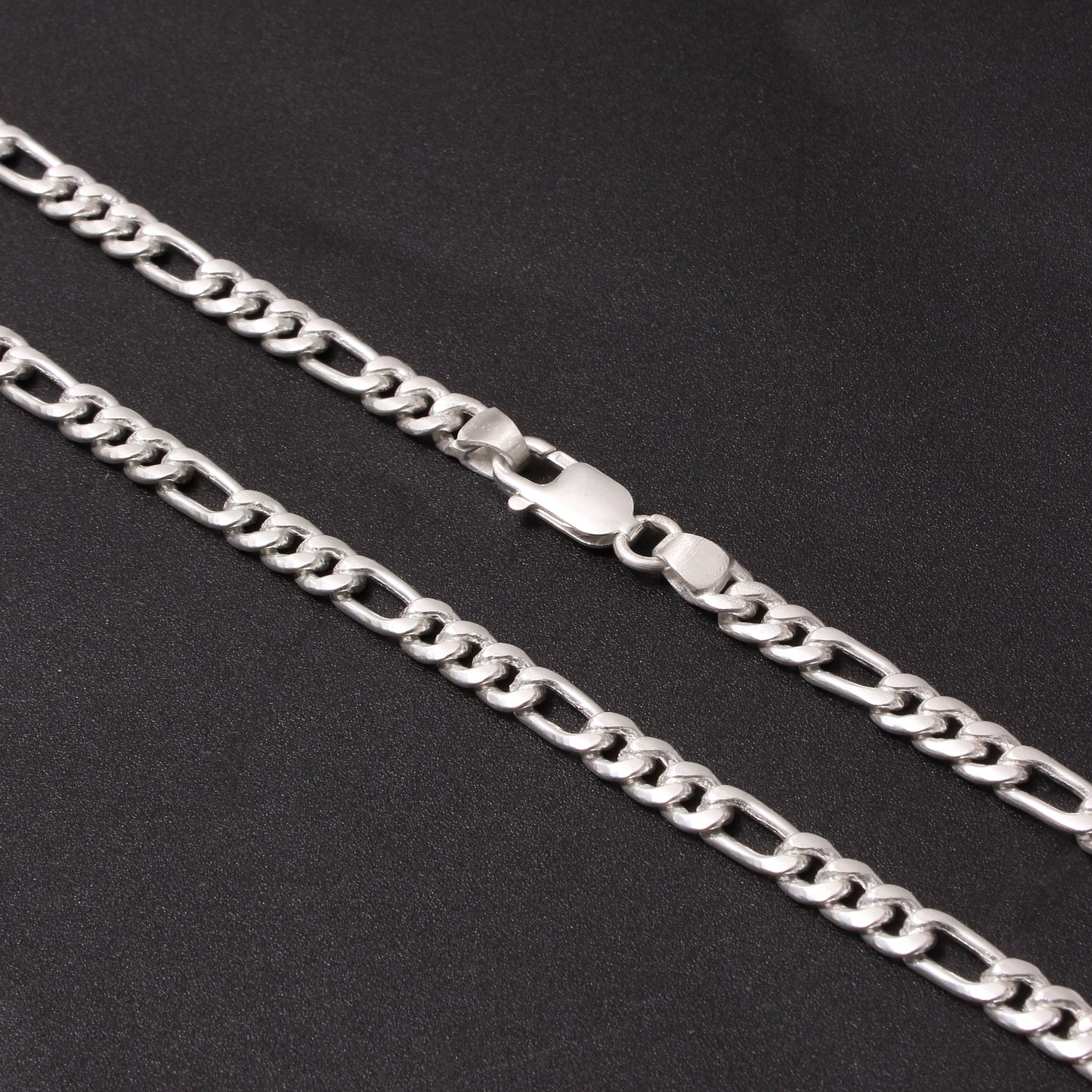 925 Sterling Silver Figaro Chain Necklace – Premium Men’s Solid Silver Link Chain | Daily Wear Jewelry