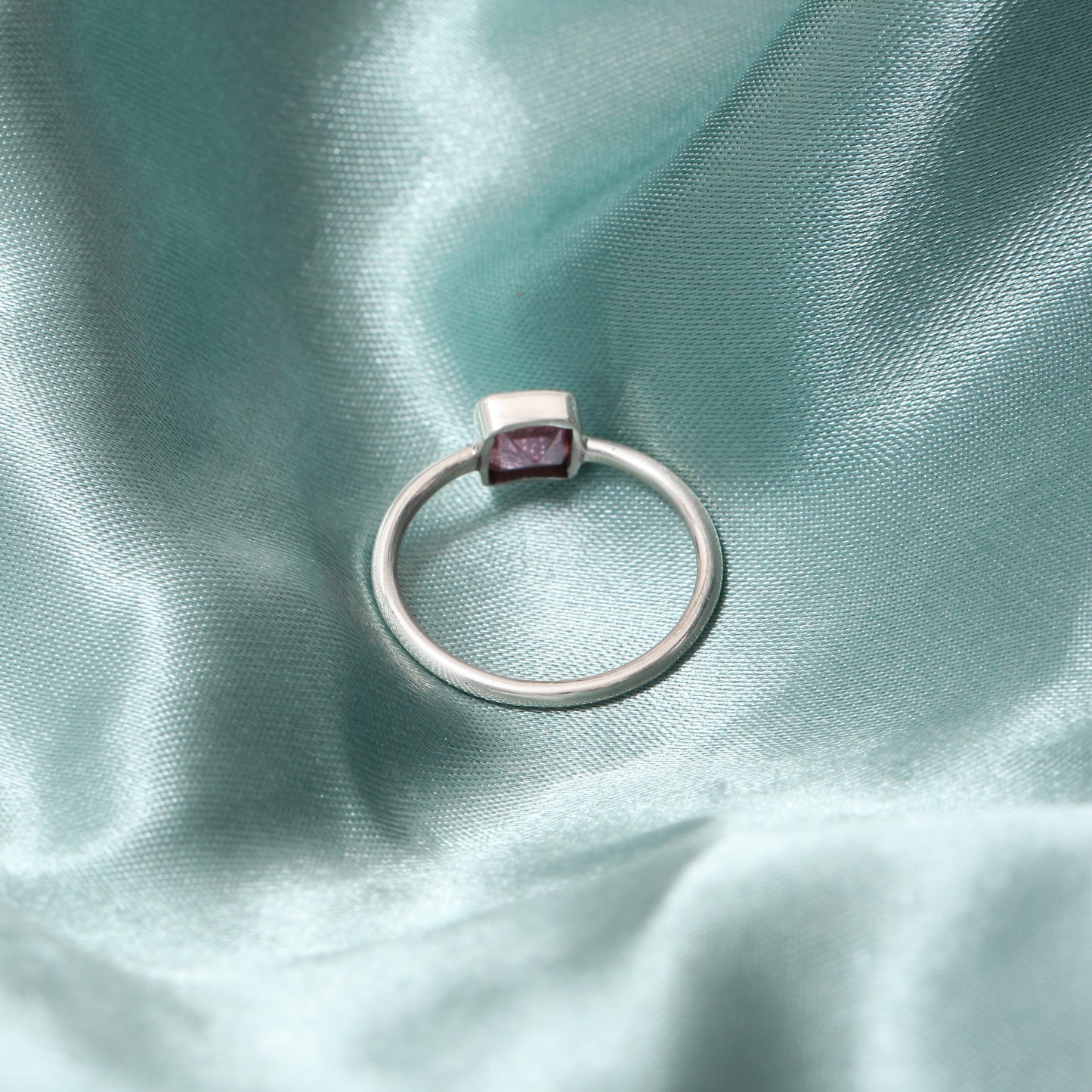 925 Sterling Silver Pink Tourmaline Gemstone Ring – Elegance with a Touch of Pink