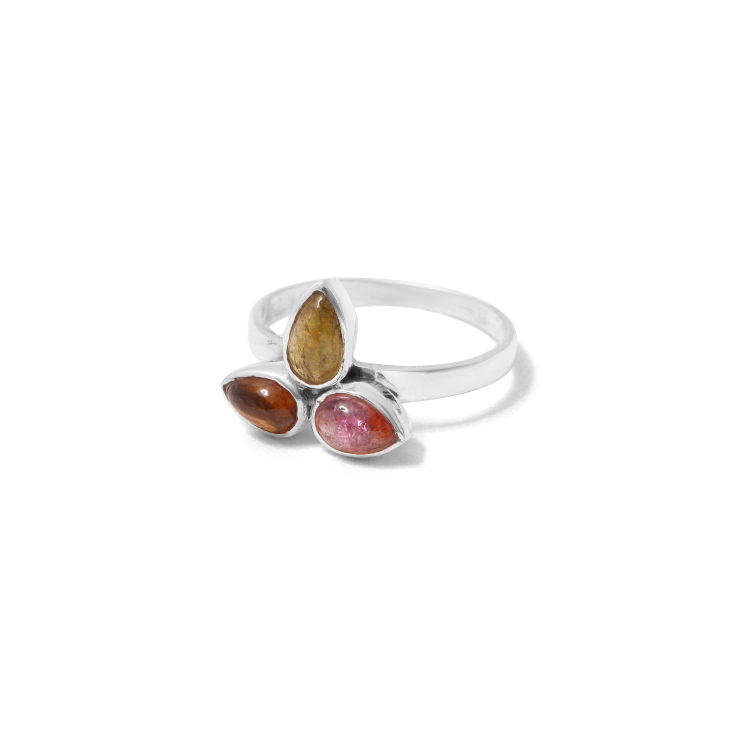 Natural Multi Tourmaline Gemstone Ring – Harmony, Energy & Vibrant Beauty