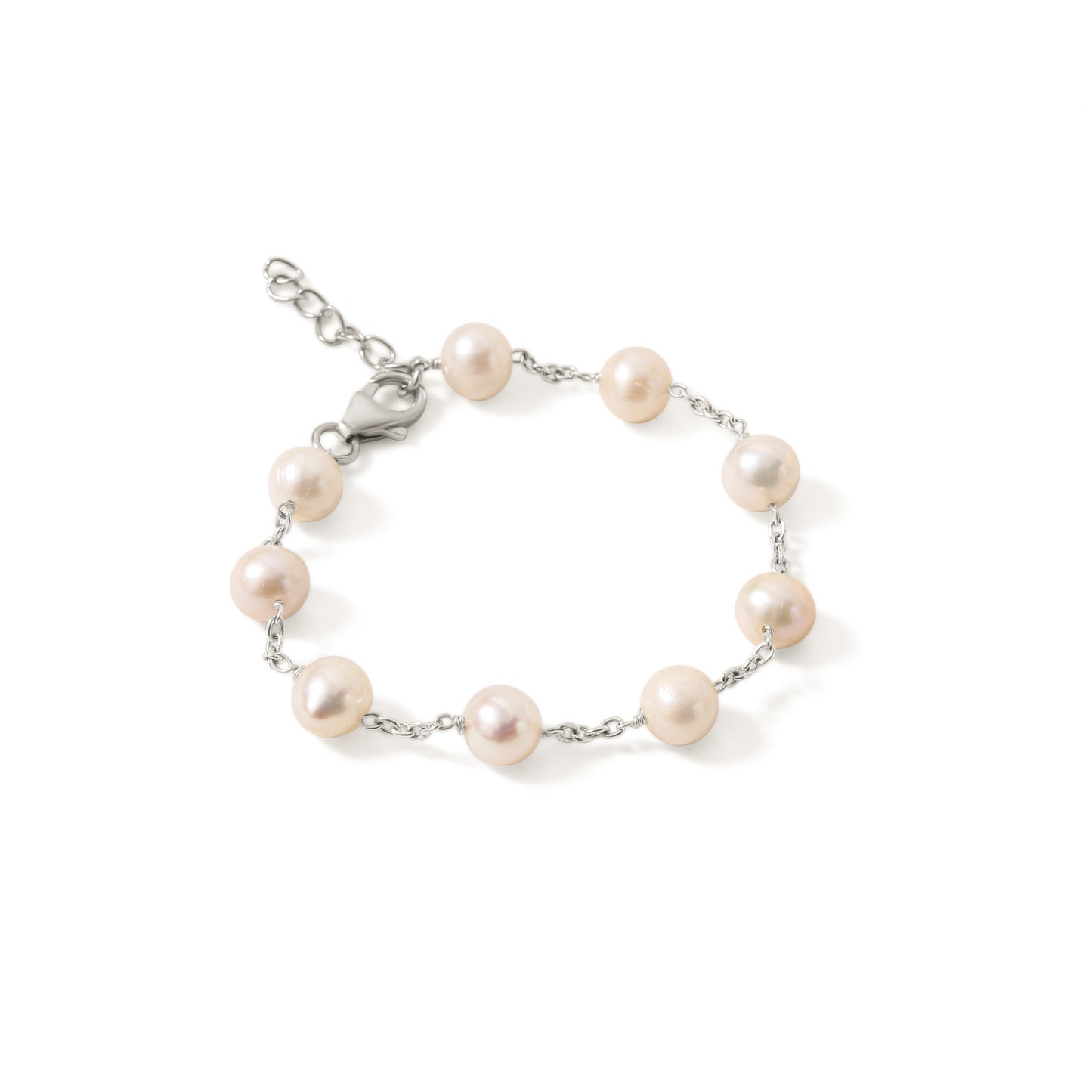 Delicate Natural Pearl Chain Bracelet – Elegant Gemstone Jewelry for Graceful Everyday Style