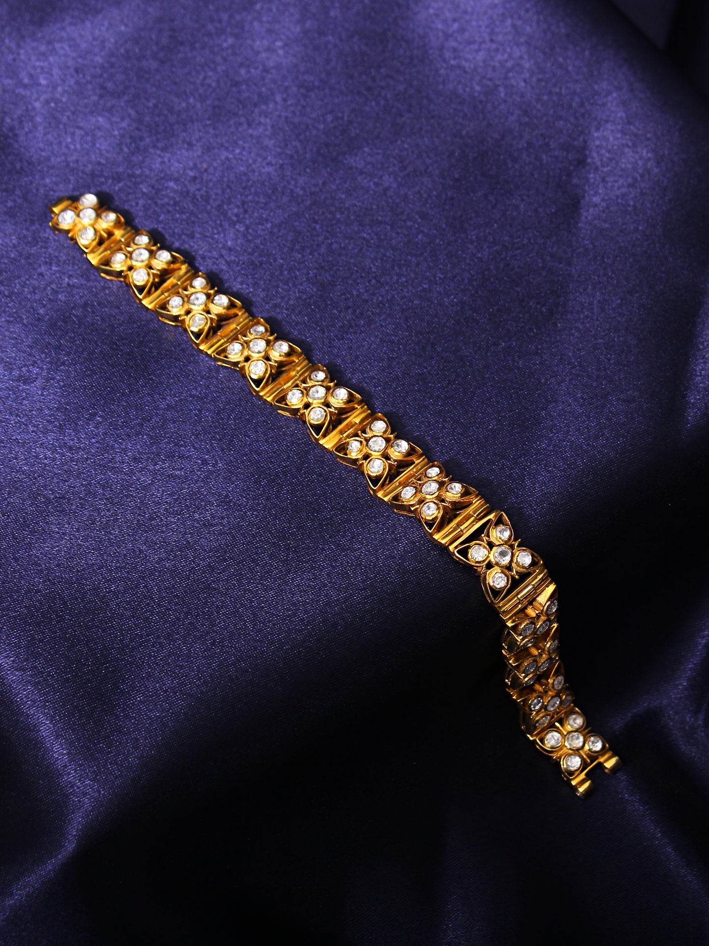 Chic 925 Silver Bracelet with Faux Diamond Accent - 7.25 Inches