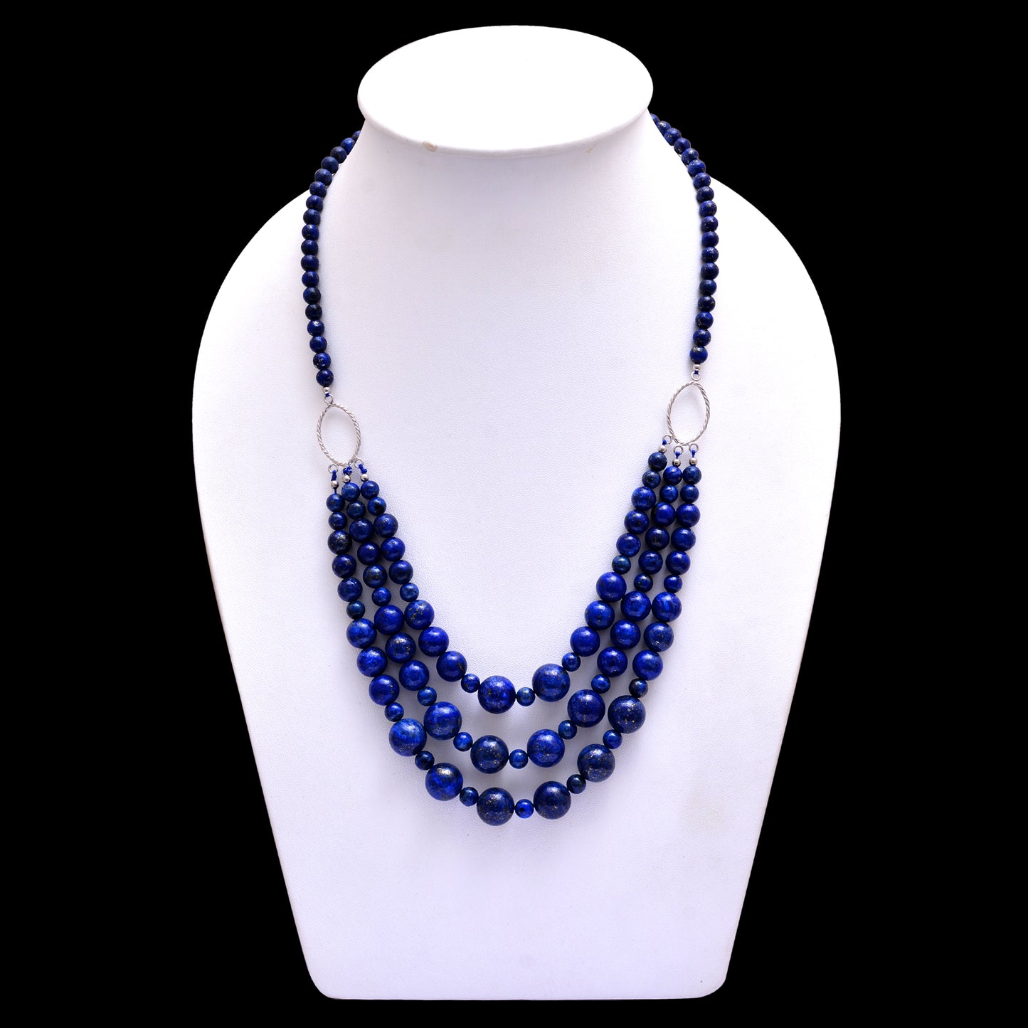 Natural Lapis Lazuli Beads Gemstone Necklace – Elegance with Healing Benefits