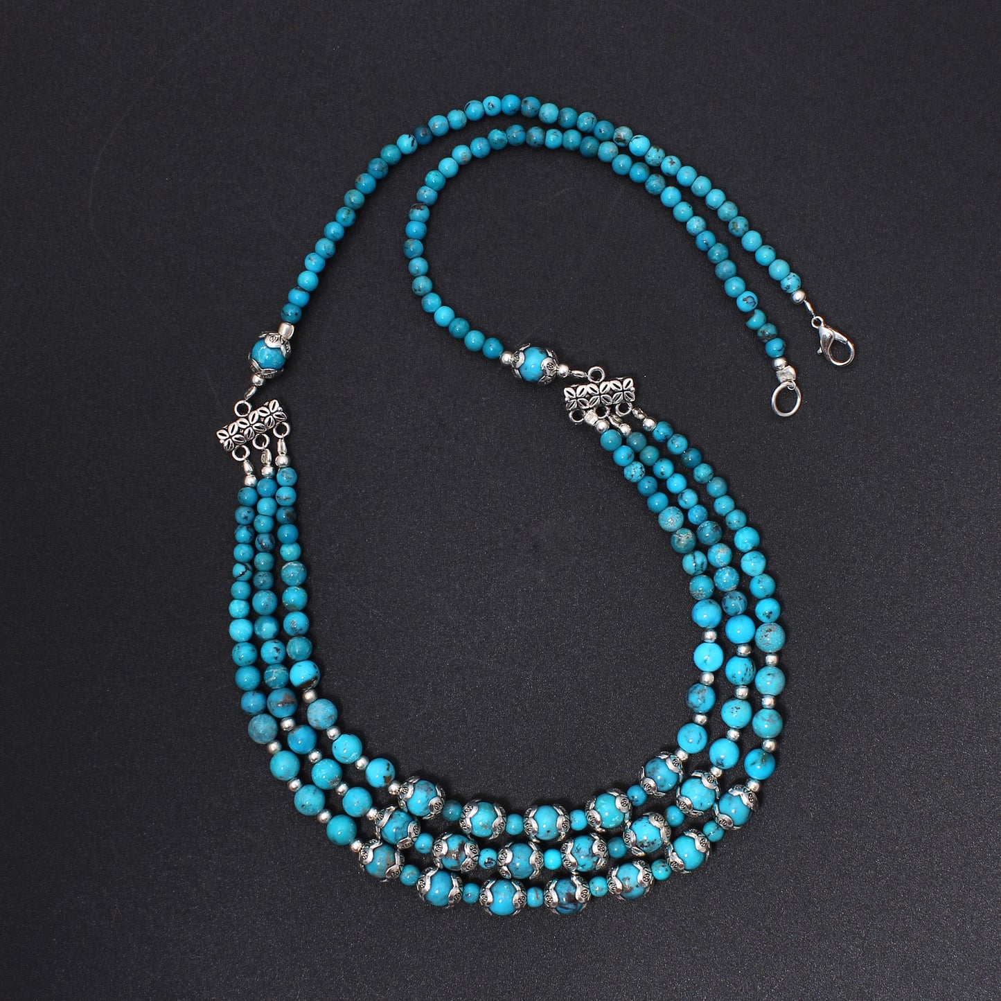 Natural Turquoise Beads Gemstone Necklace – Timeless Beauty & Healing Energy