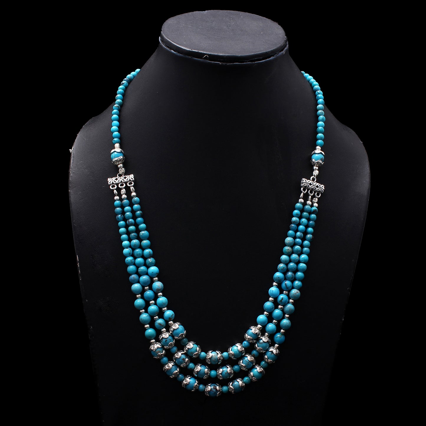 Natural Turquoise Beads Gemstone Necklace – Timeless Beauty & Healing Energy