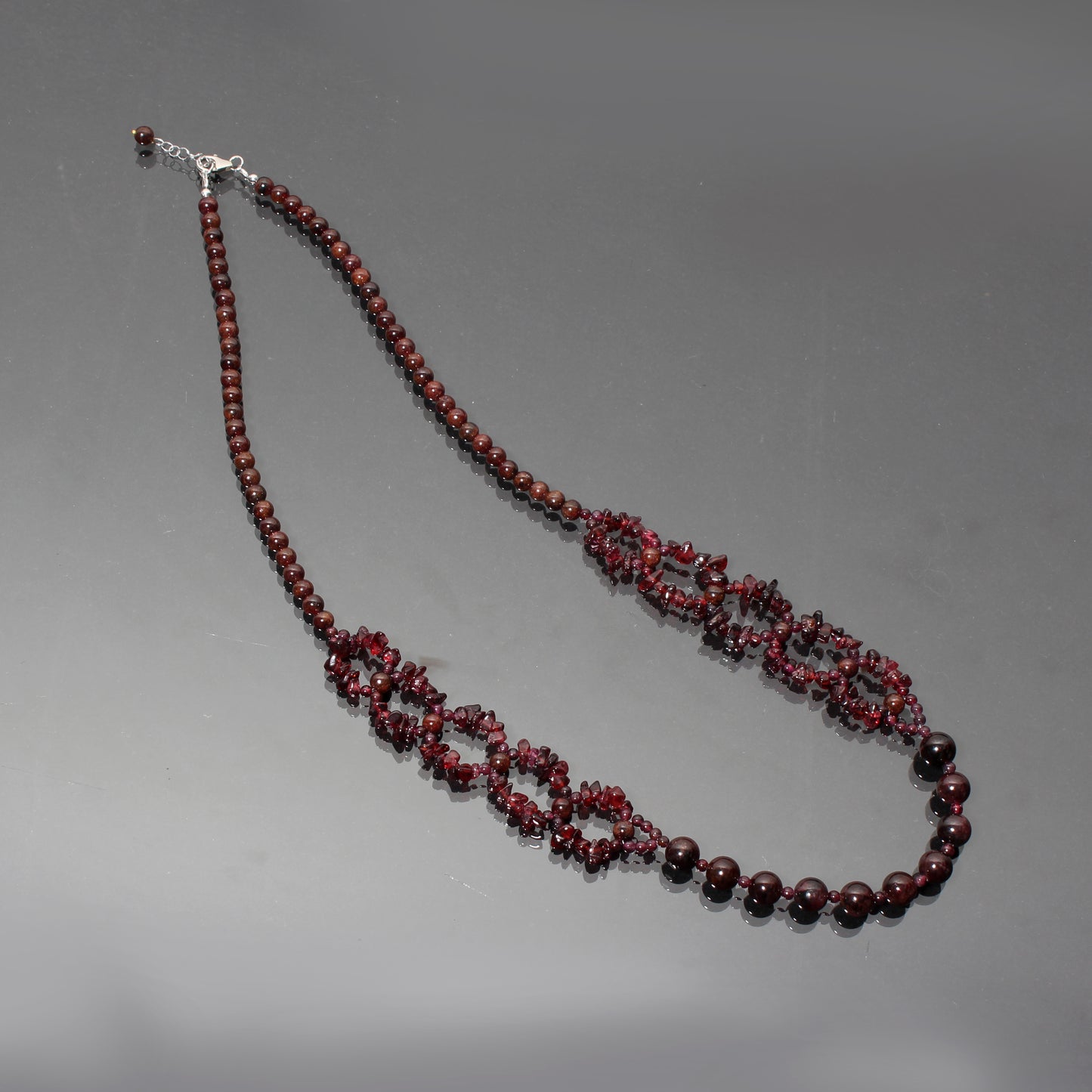 Natural Garnet Beads Gemstone Designer Necklace – Passion, Energy & Elegance
