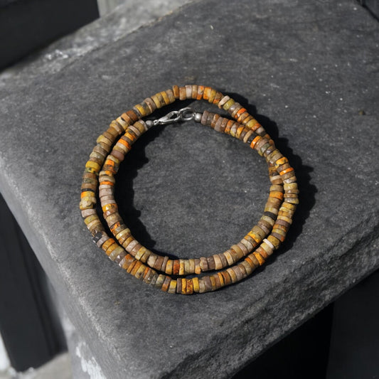 Bumble Bee Jasper Gemstone Necklace - Enhance Balance & Harmony | Healing Jewelry