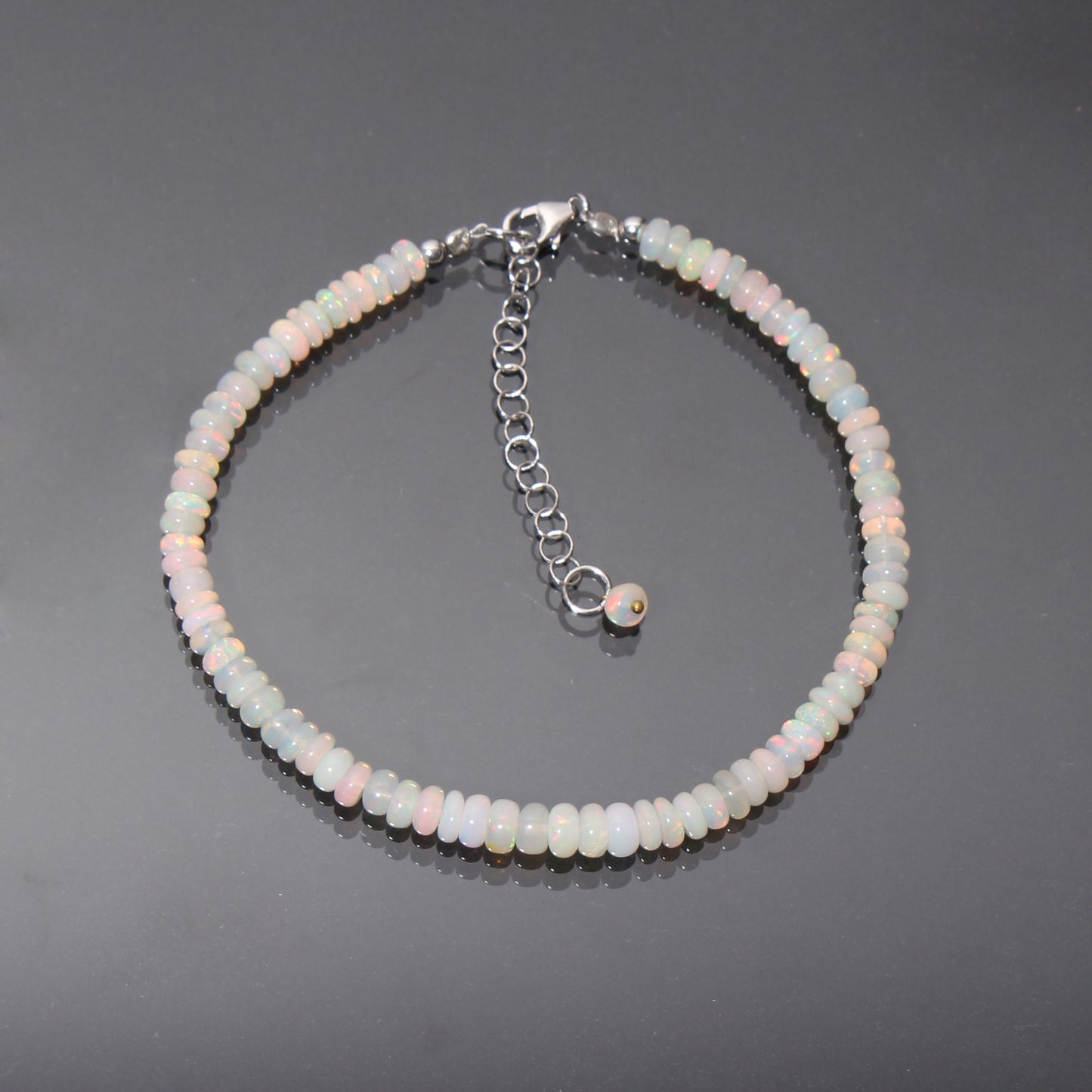 Exquisite Ethiopian Opal Gemstone Bracelet - Handmade Jewelry for Elegance and Healing