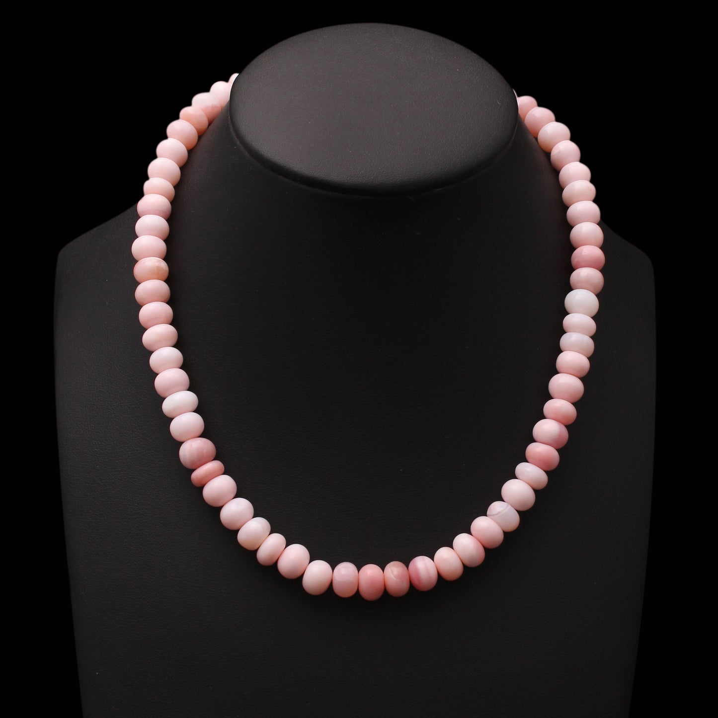 Natural Pink Opal Beaded Gemstone Necklace – Calming Jewelry for Love & Emotional Healing