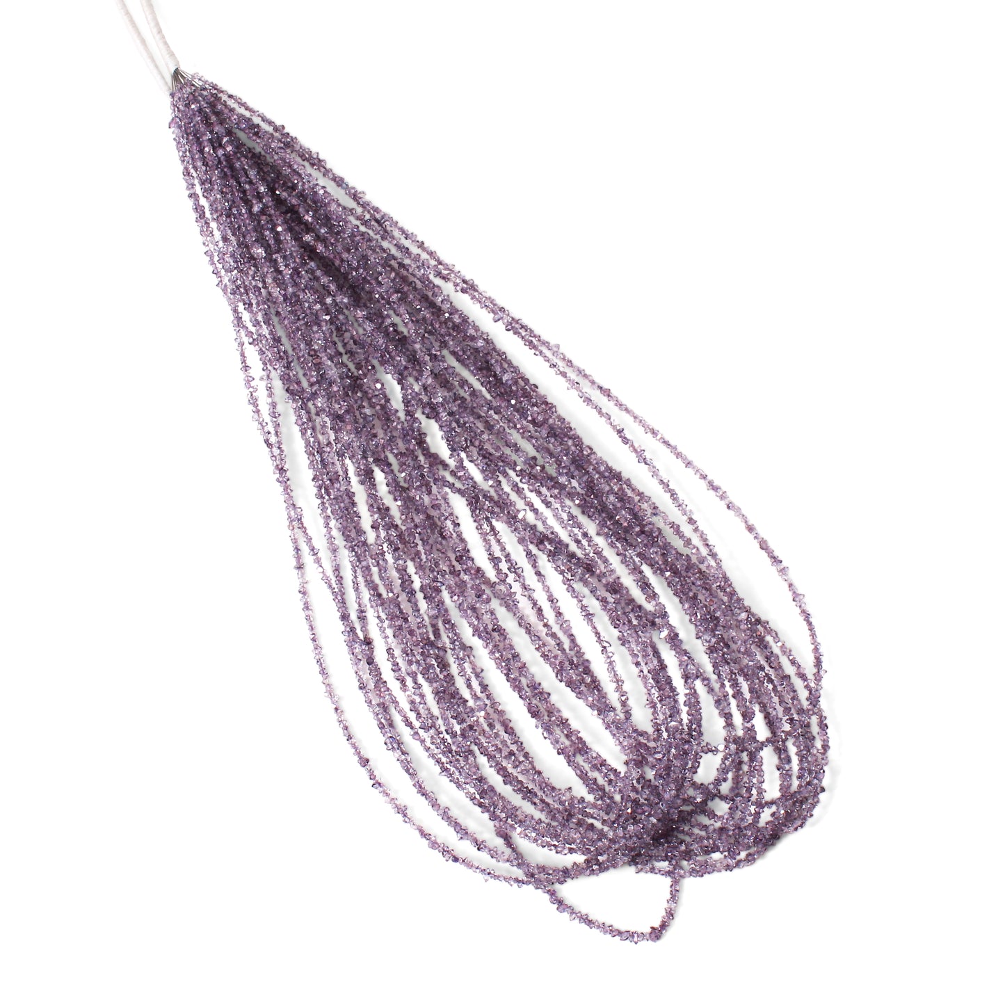 Natural Purple Herkimer Diamond Uncut Chips Beads 2x3 mm – Sparkling Raw Gemstone Strands for Jewelry Making