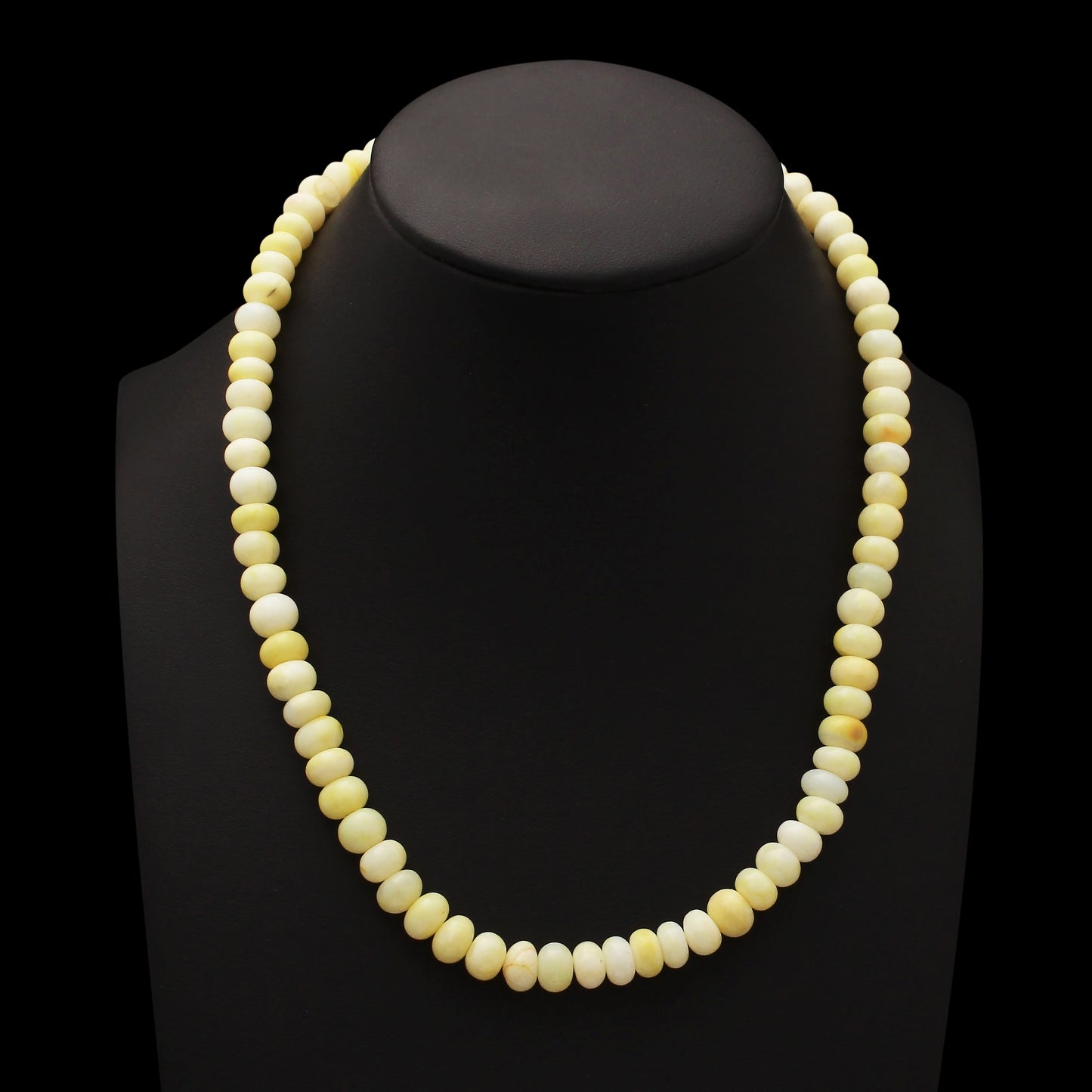 Natural Yellow Opal Beads Gemstone Necklace – Joy, Confidence & Emotional Healing