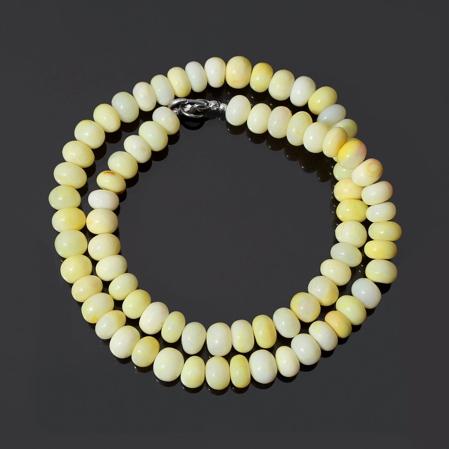 Natural Yellow Opal Beads Gemstone Necklace – Joy, Confidence & Emotional Healing