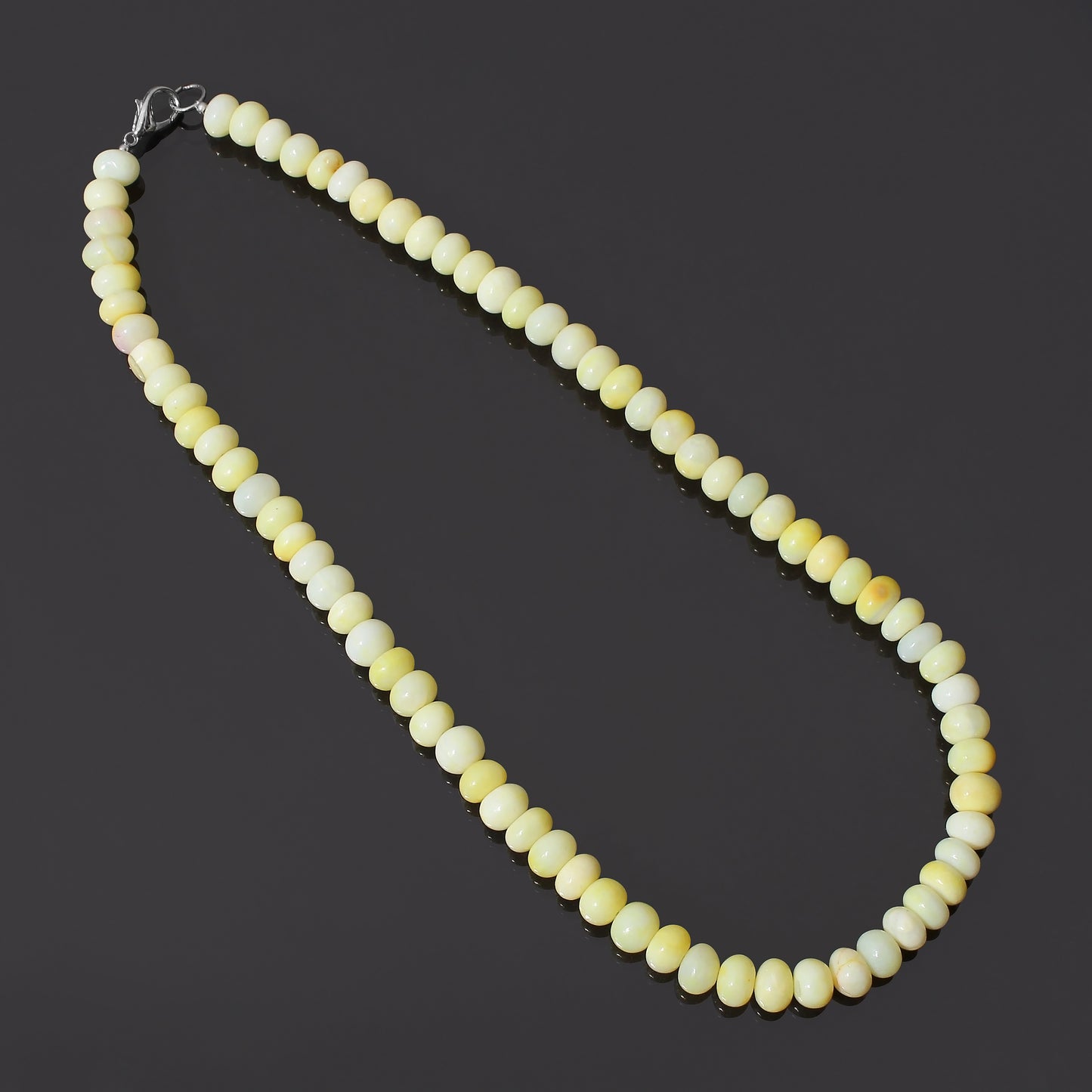 Natural Yellow Opal Beads Gemstone Necklace – Joy, Confidence & Emotional Healing