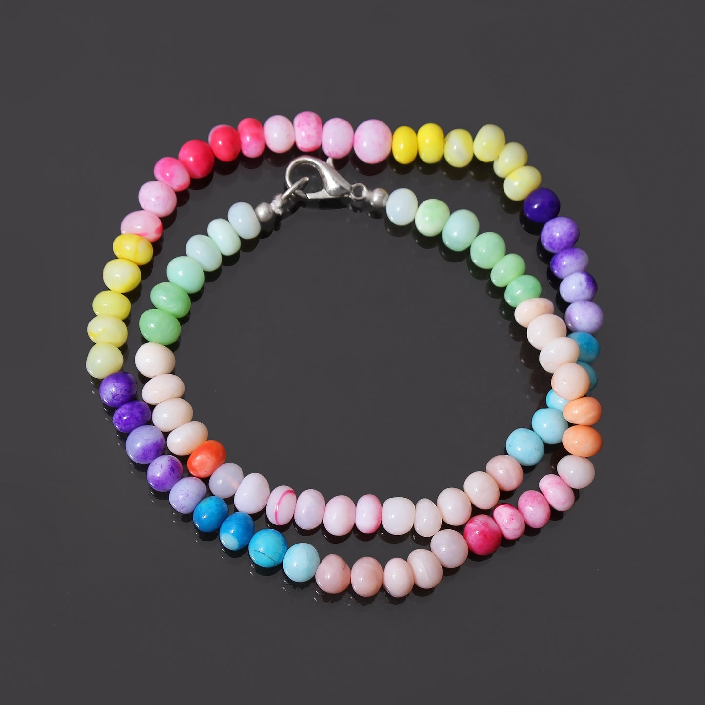 Natural Multi-Color Opal Handmade Gemstone Necklace – Creativity, Joy & Emotional Harmony