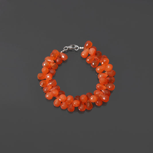 Natural Carnelian Beaded Bracelet – Energizing & Empowering Gemstone Jewelry