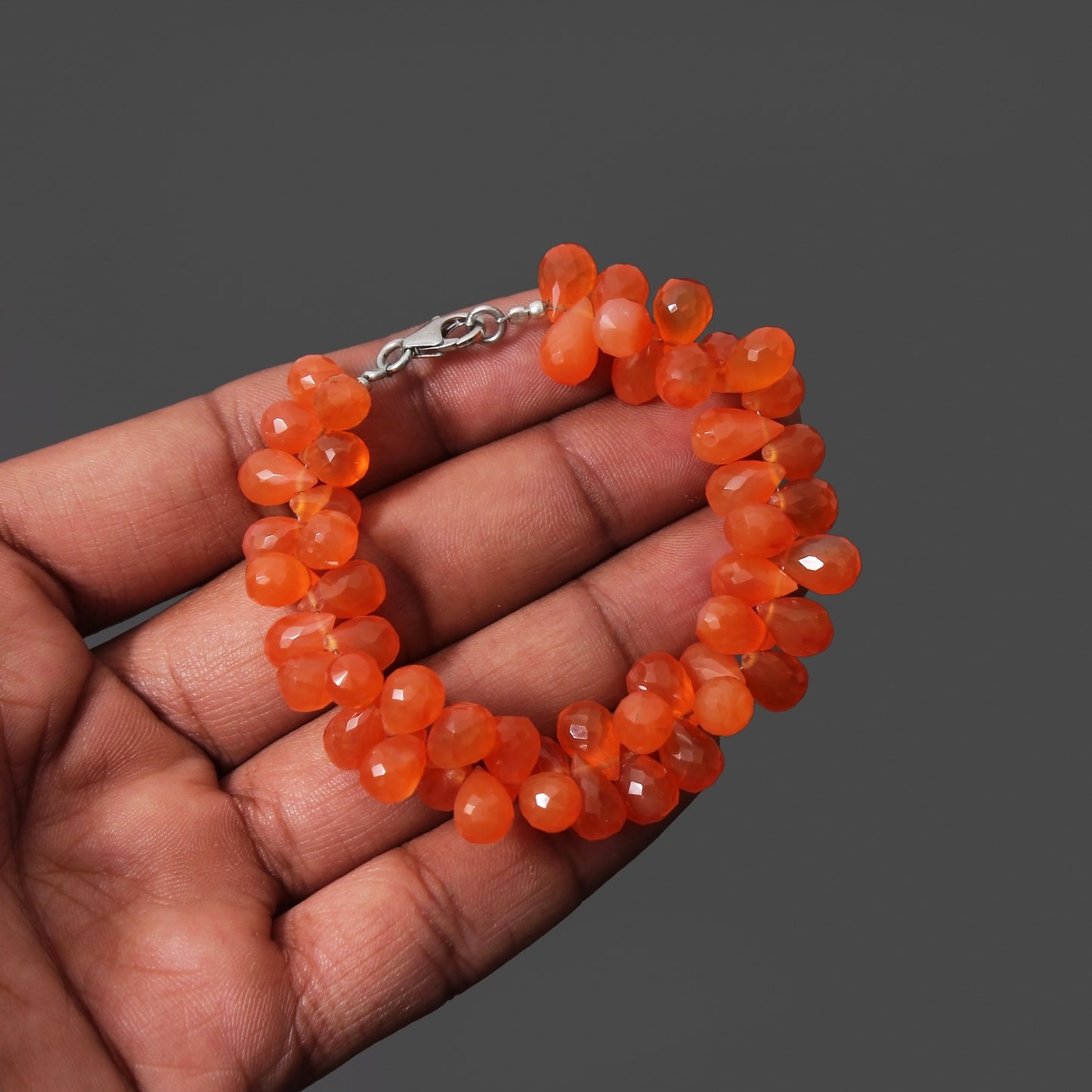 Natural Carnelian Beaded Bracelet – Energizing & Empowering Gemstone Jewelry