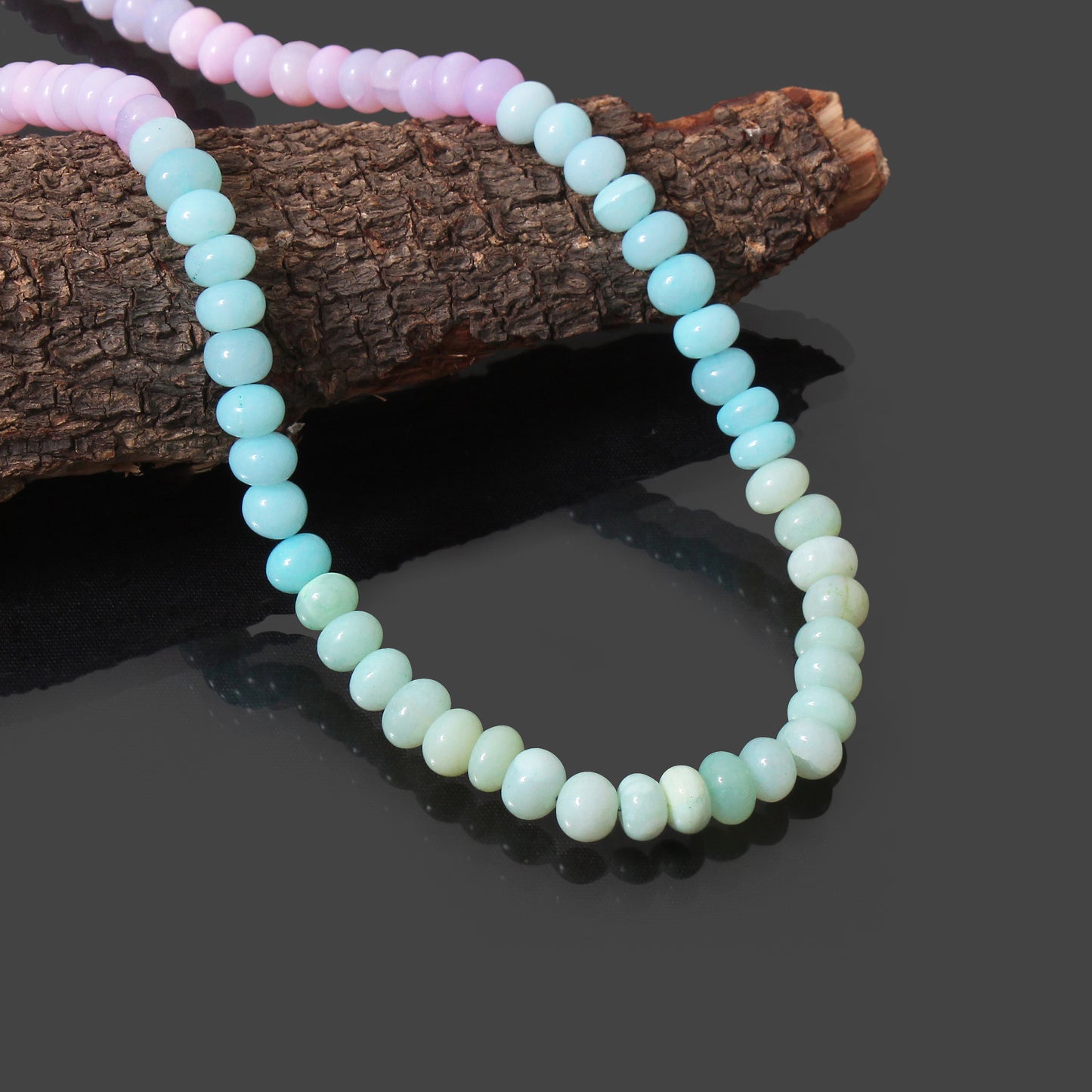 Elegant Natural Candy Opal Beads Gemstone Necklace – Radiant & Unique