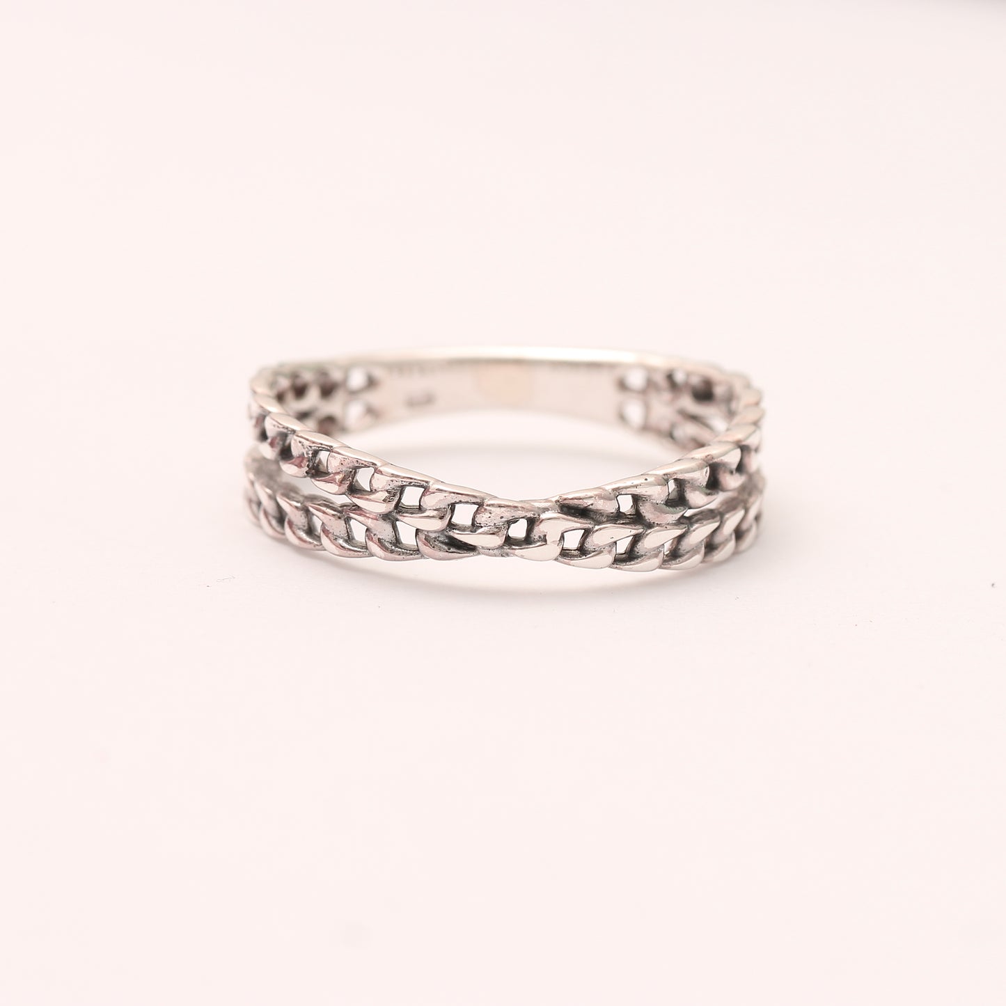 Elegant Celtic Knot Shape Ring – 925 Sterling Silver Braided Design Jewelry for Men & Women