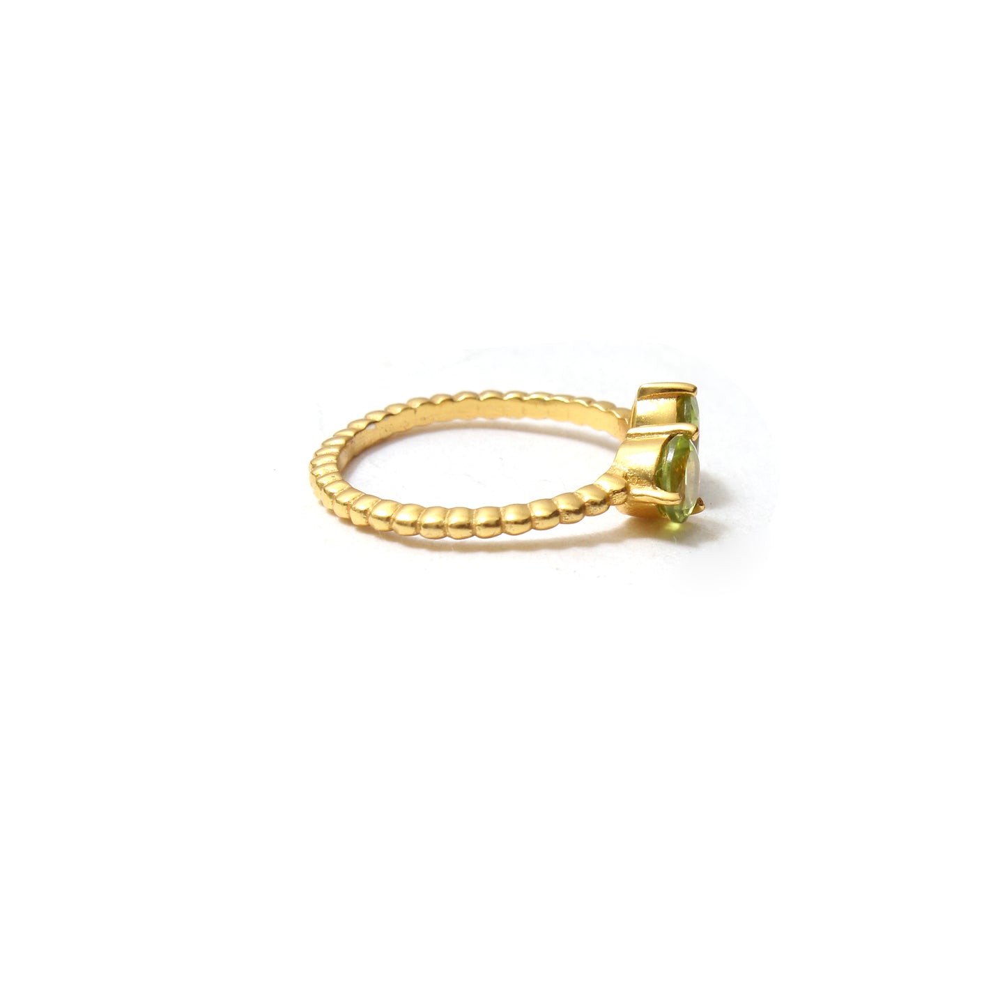 Elegant Natural Peridot Gemstone Open Ring – Handmade Ring – August Birthstone Jewelry for Women