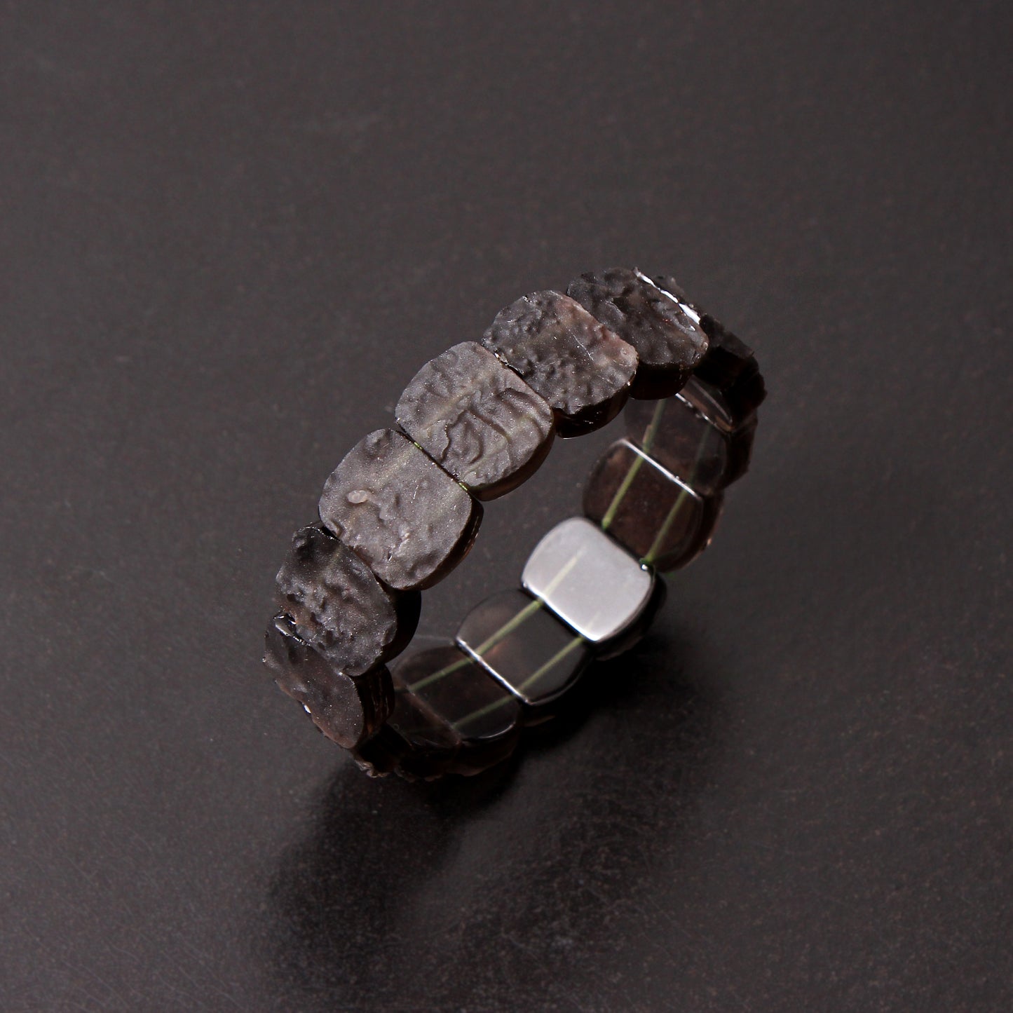 Natural Raw Chintamani Bangle Bracelet – Powerful Spiritual Protection & Ascension Stone