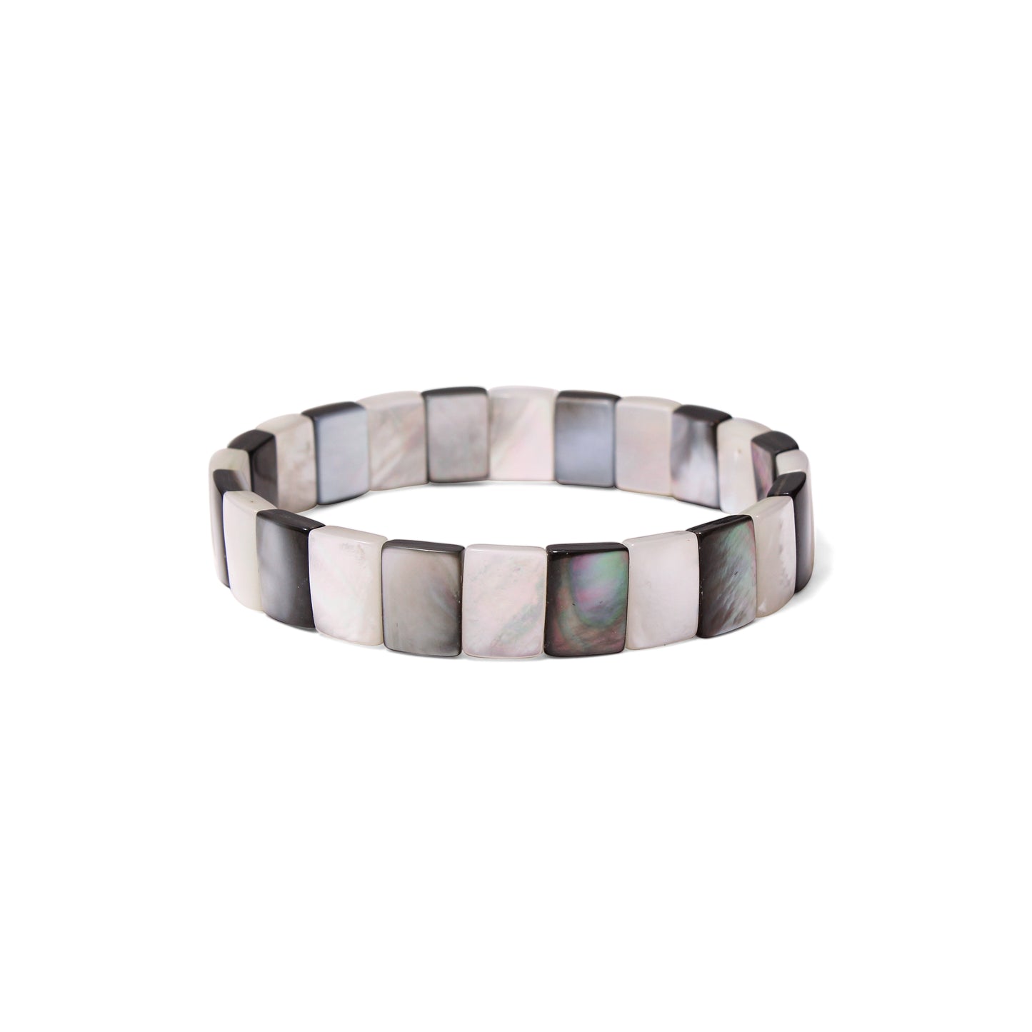 Elegant Natural Shell Versatile Look Bracelet – Handmade Stretch Jewelry for Balance & Ocean-Inspired Style