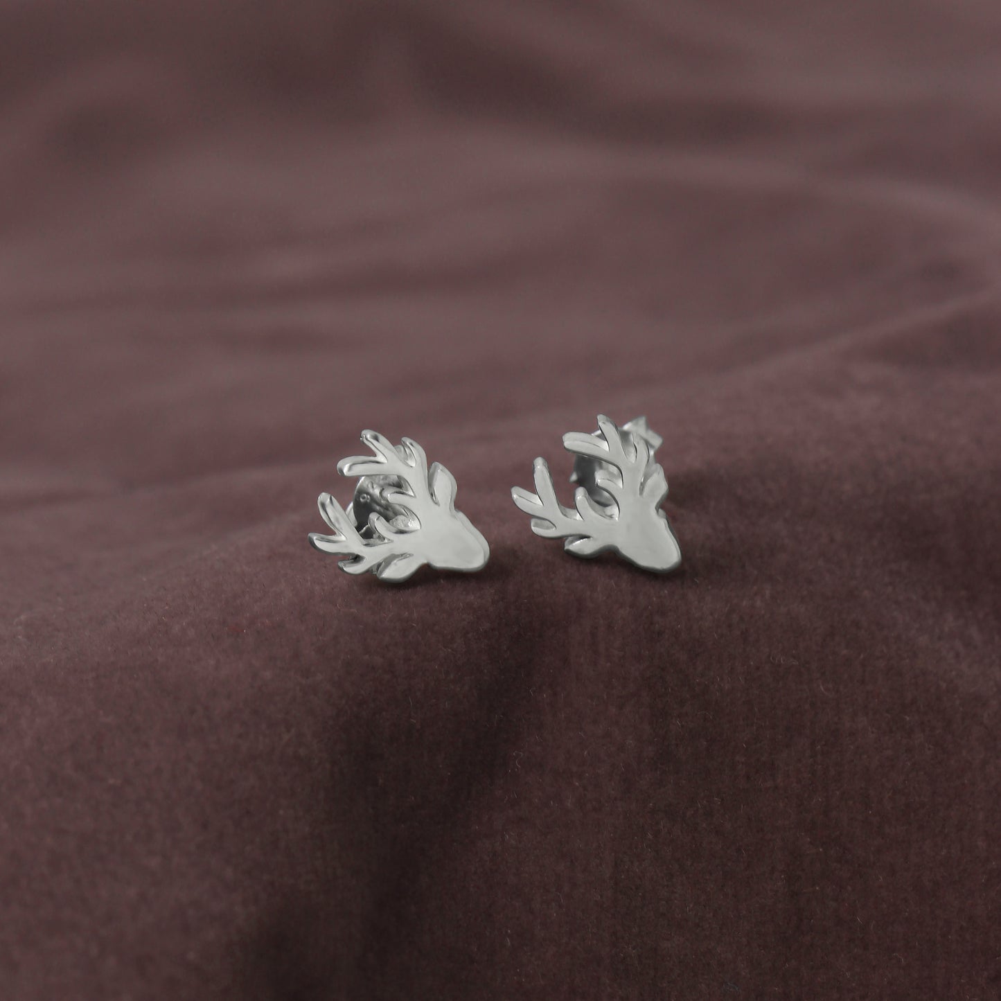 Deer Head Stud Earrings For Women Jewelry