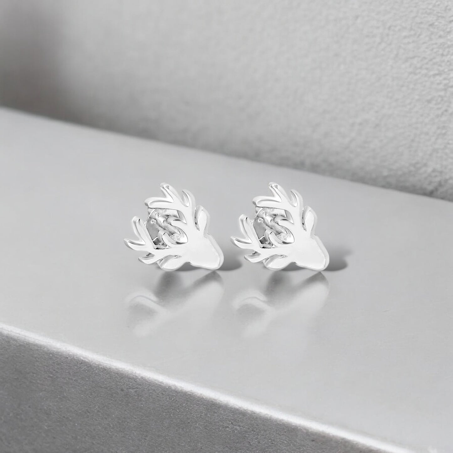 Deer Head Stud Earrings For Women Jewelry