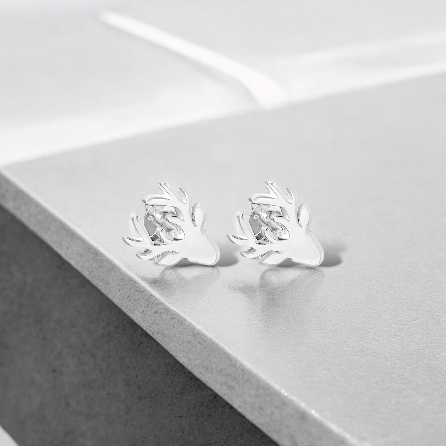 Deer Head Stud Earrings For Women Jewelry