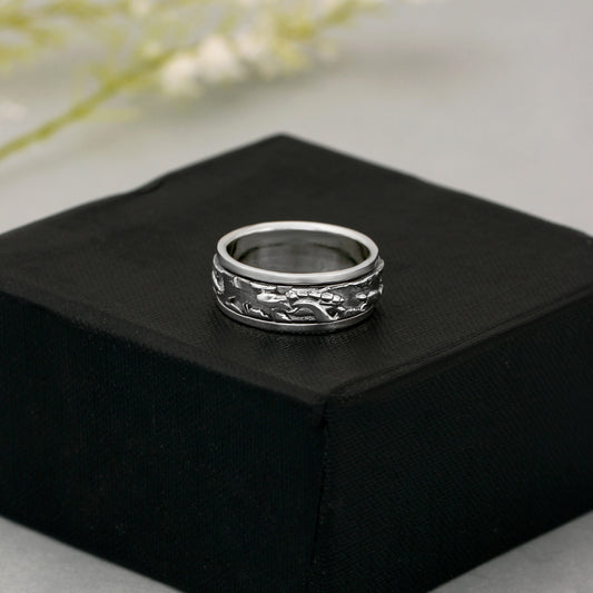 925 Sterling Silver Turtle Ring – Anxiety Relief & Business Success