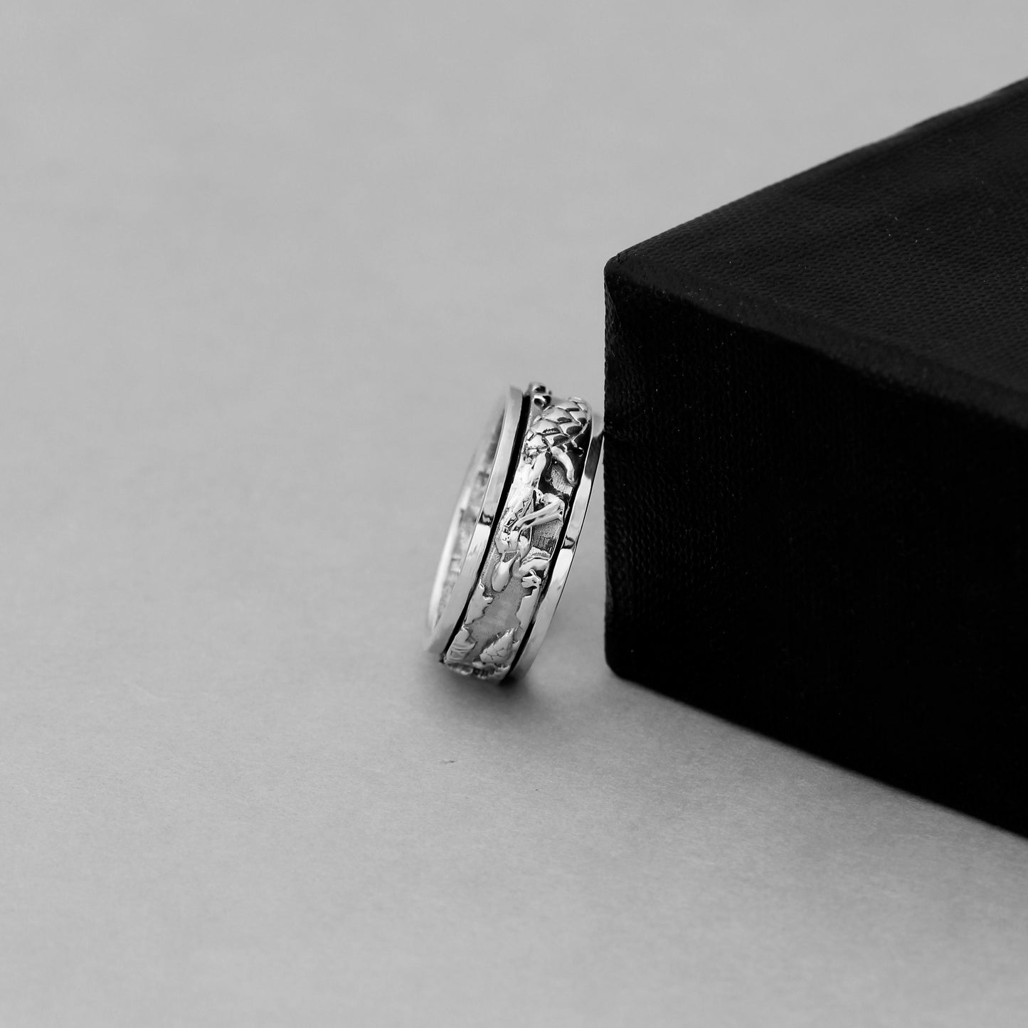 925 Sterling Silver Turtle Ring – Anxiety Relief & Business Success