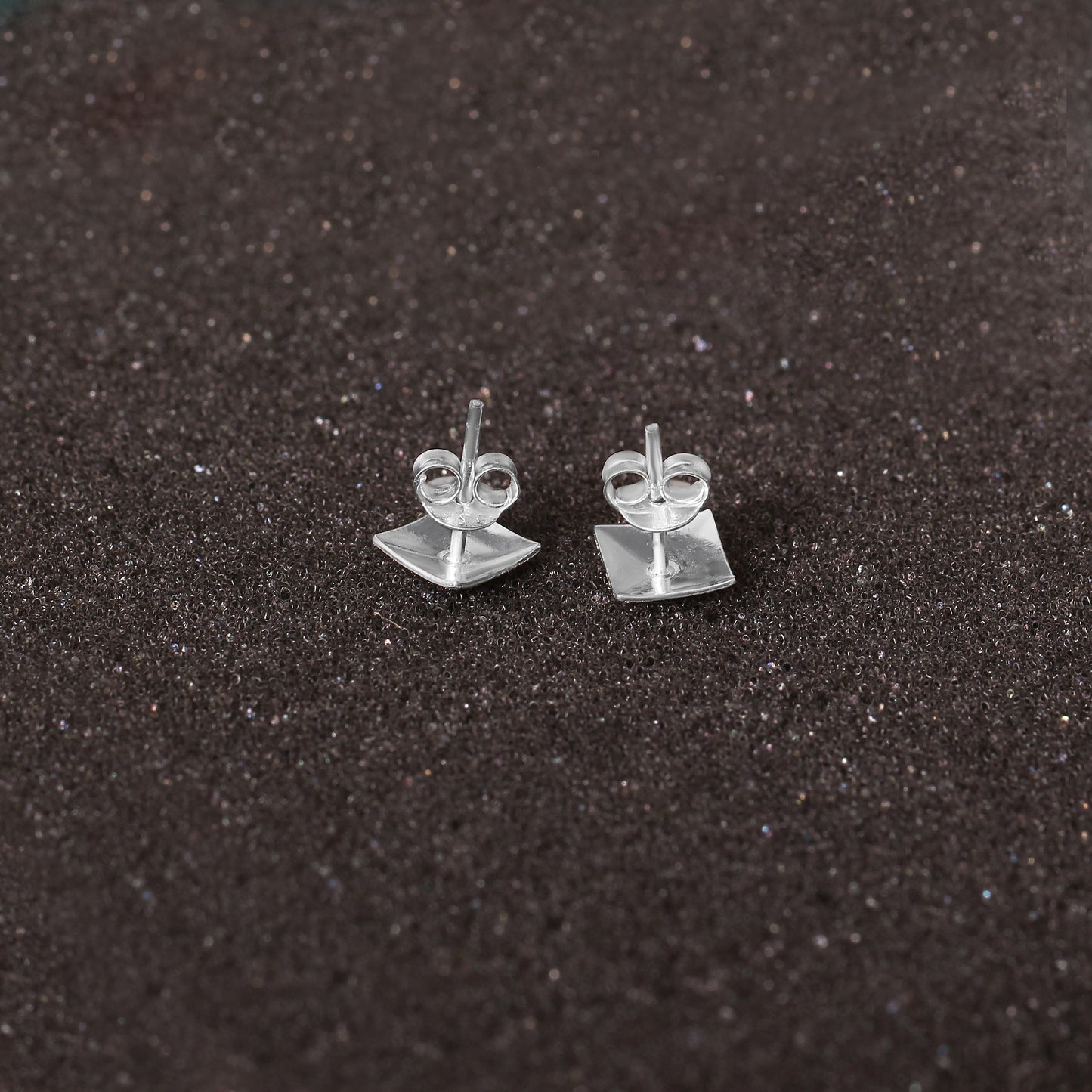 925 Solid Sterling Silver Square Shape Earring For Women