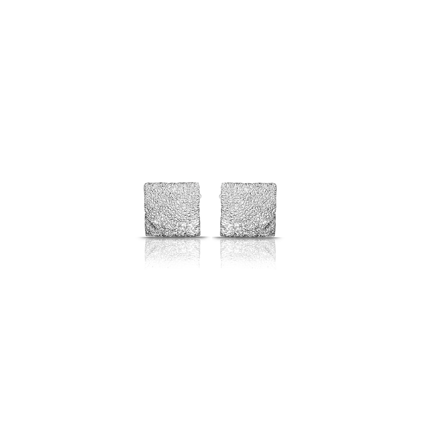 925 Solid Sterling Silver Square Shape Earring For Women