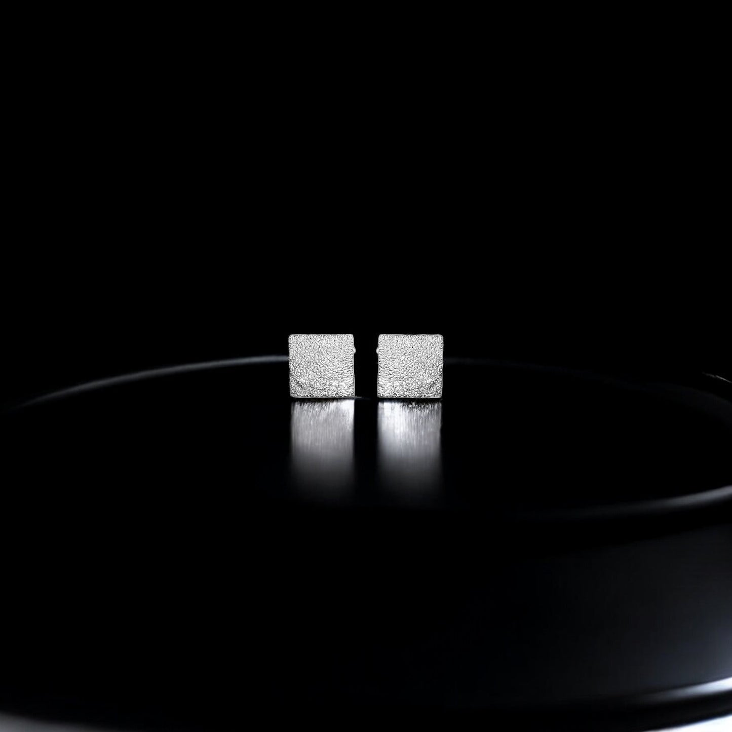 925 Solid Sterling Silver Square Shape Earring For Women