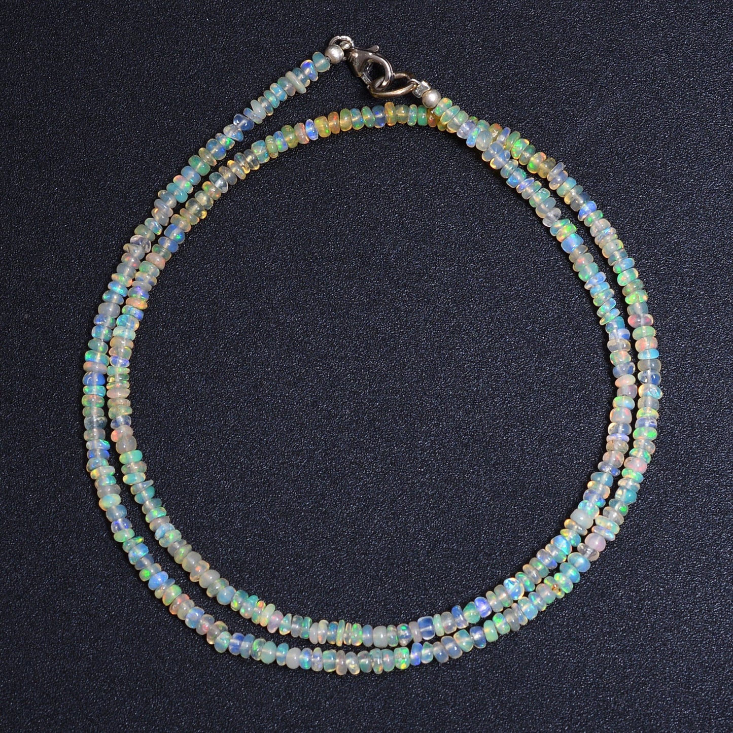 Ethiopian Fire Opal Beaded Necklace, Opal Choker Necklace For Men's & Women's GemsRush