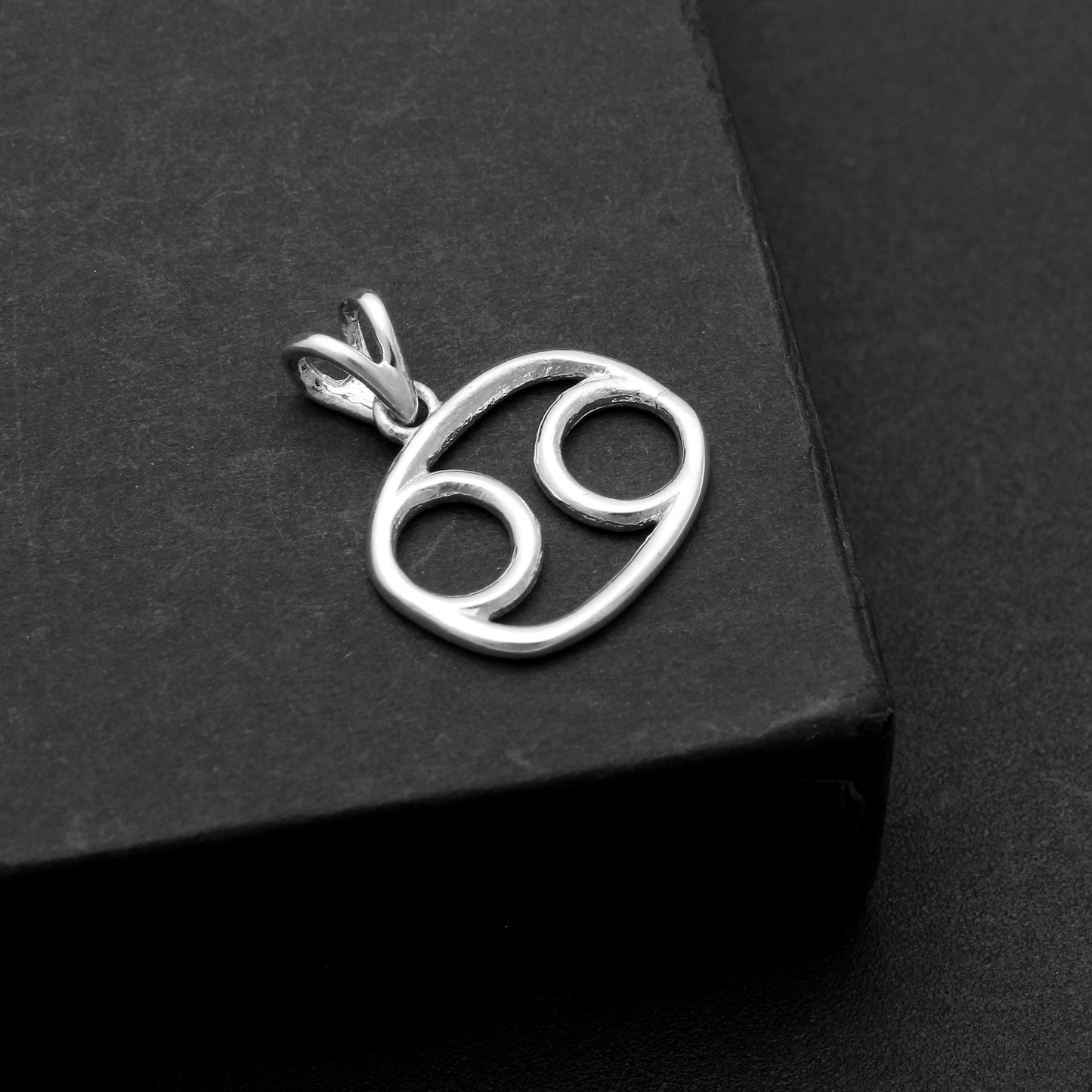 Zodiac Symbol Charms, Silver CANCER Sign Pendant, Healing Gift For Mom GemsRush