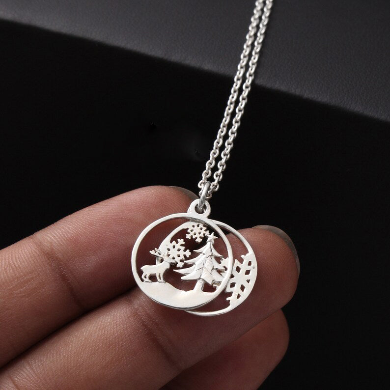 Christmas Charm 925 Silver Pendant