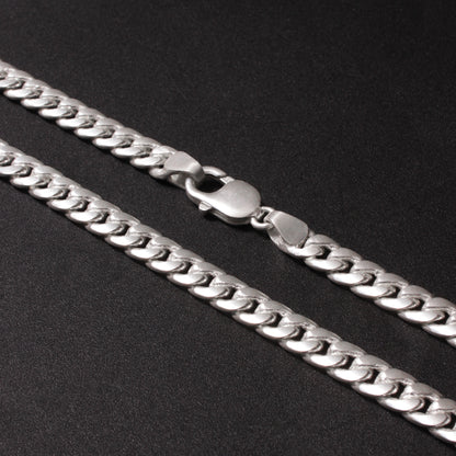925 Sterling Silver Cuban Chain Necklace – Premium Men’s Solid Silver Chain | Daily Wear & Hypoallergenic Jewelry