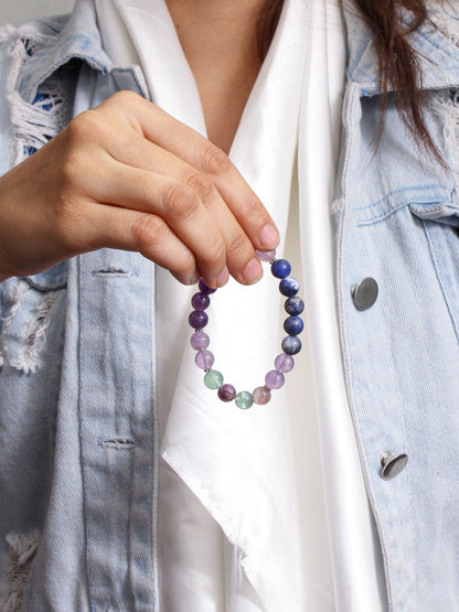 Anti-Anxiety Healing Stretchable Bracelet – Calming Gemstone Jewelry for Stress Relief