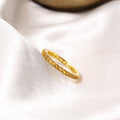 Golden Glow Natural Citrine Eternity Band Ring – Natural Gemstone Sparkle
