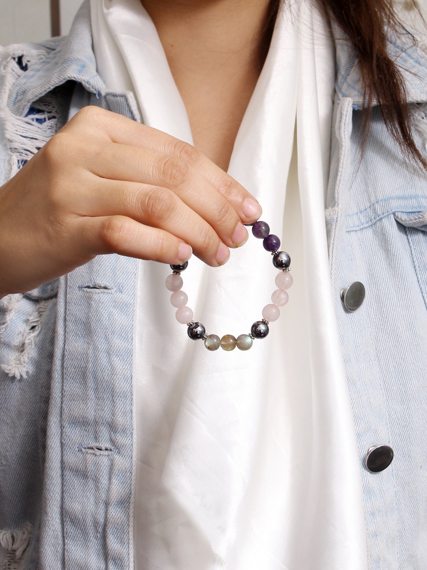 Empath & Protection - Healing Stretchable Bracelet – Energy Shield for Compassionate Strength